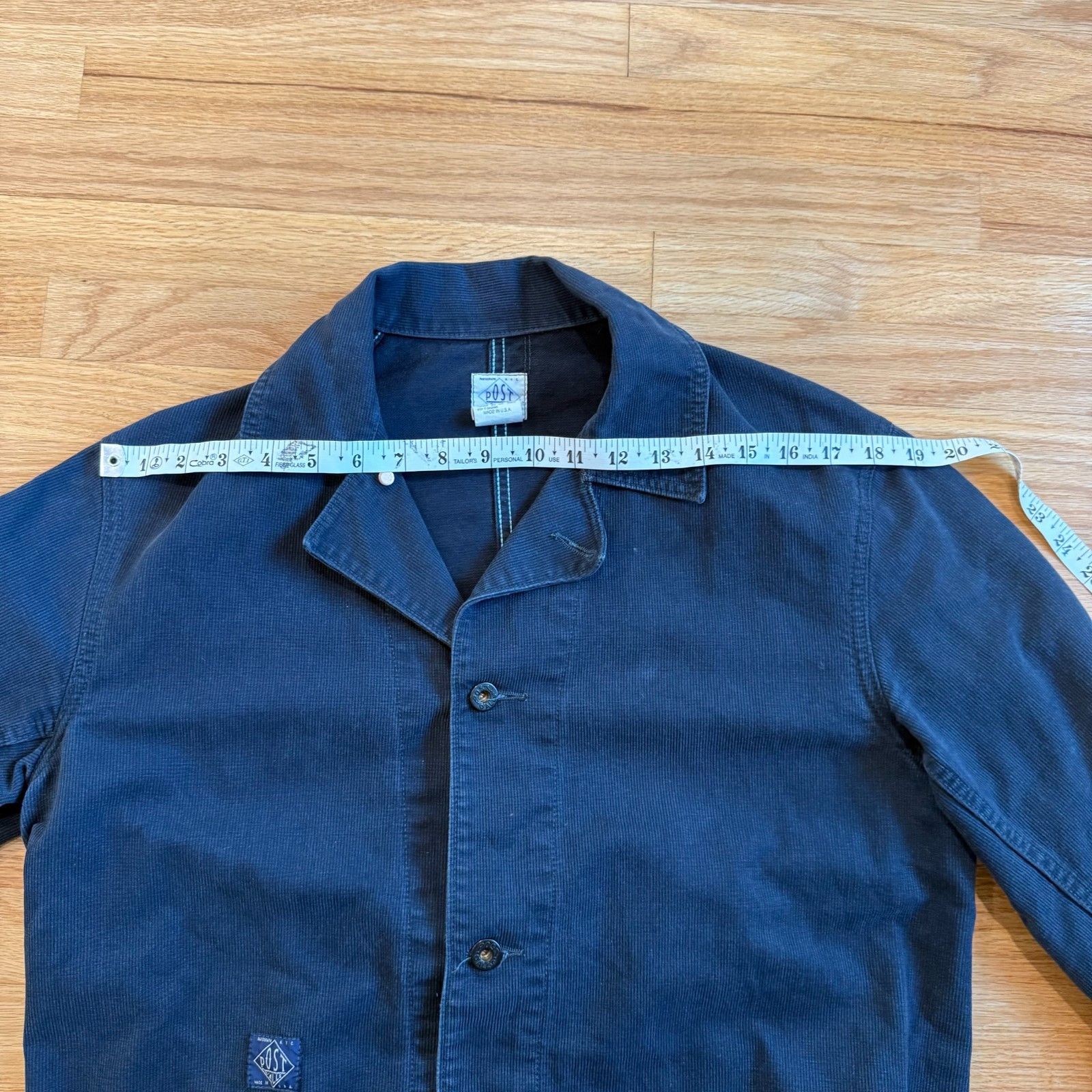 Post Overalls Post Overalls O'Alls OK43 Bedford Cord Utility Jacket Navy Size US M / EU 48-50 / 2 - 4 Thumbnail
