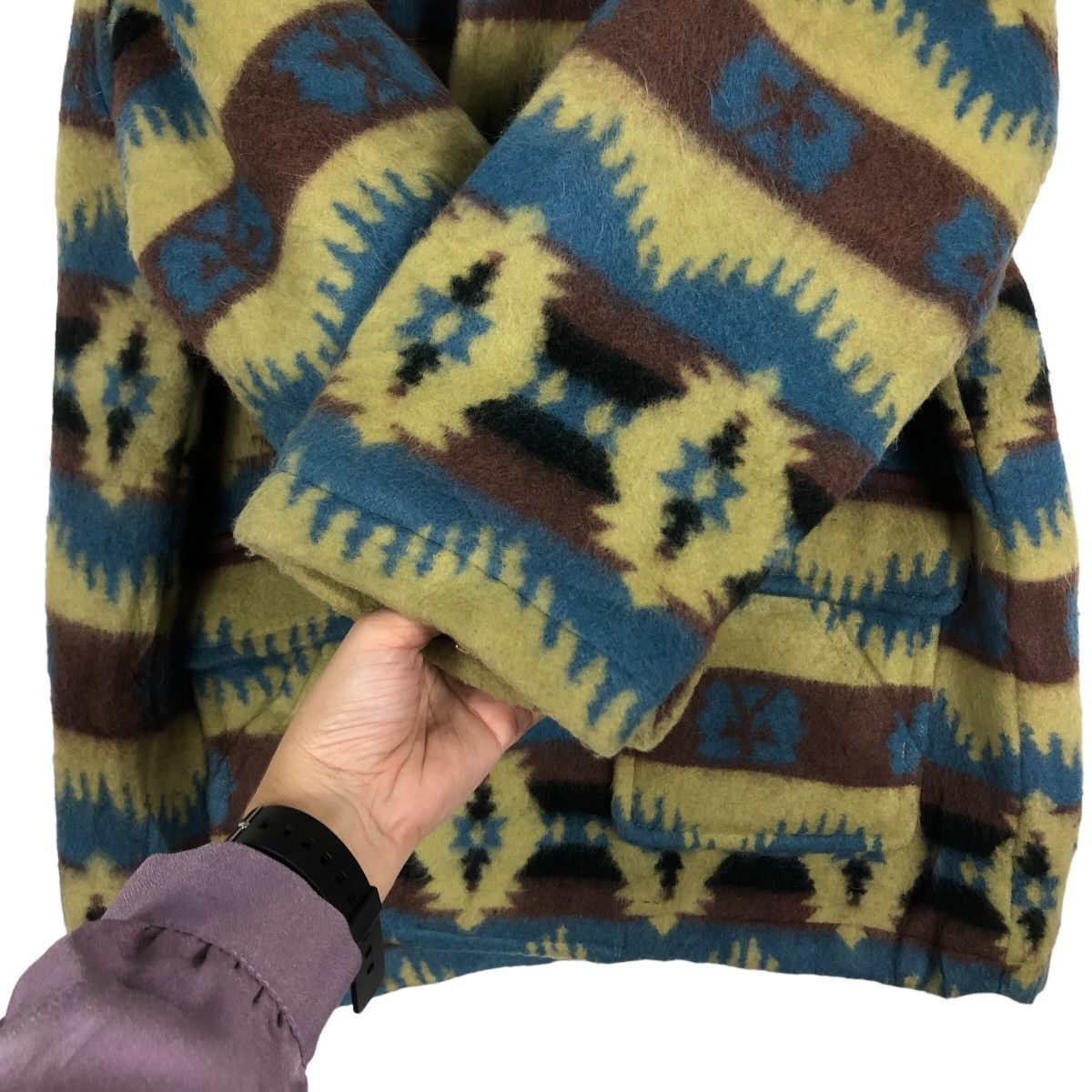 Japanese Brand 🔥90’s Vintage Navajo Aztec Wool Jacket Inspire Pendelton Size US M / EU 48-50 / 2 - 12 Thumbnail