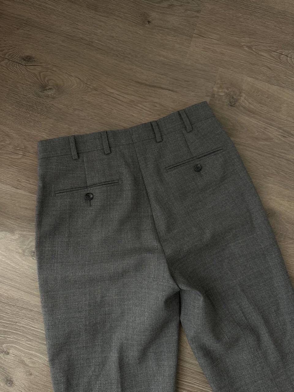 Suitsupply × Vintage Vintage Suitsupply Brescia Spalla Ferrara Gray Mens 42 Suit Size 42S - 21 Thumbnail