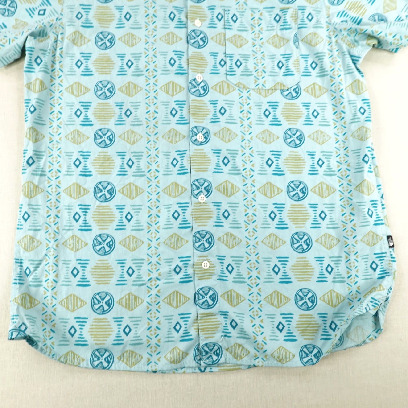 The North Face The North Face North Face Shirt Mens Large Blue Baytrail Geometric Button Up Hiking Outdoors Size US L / EU 52-54 / 3 - 4 Thumbnail