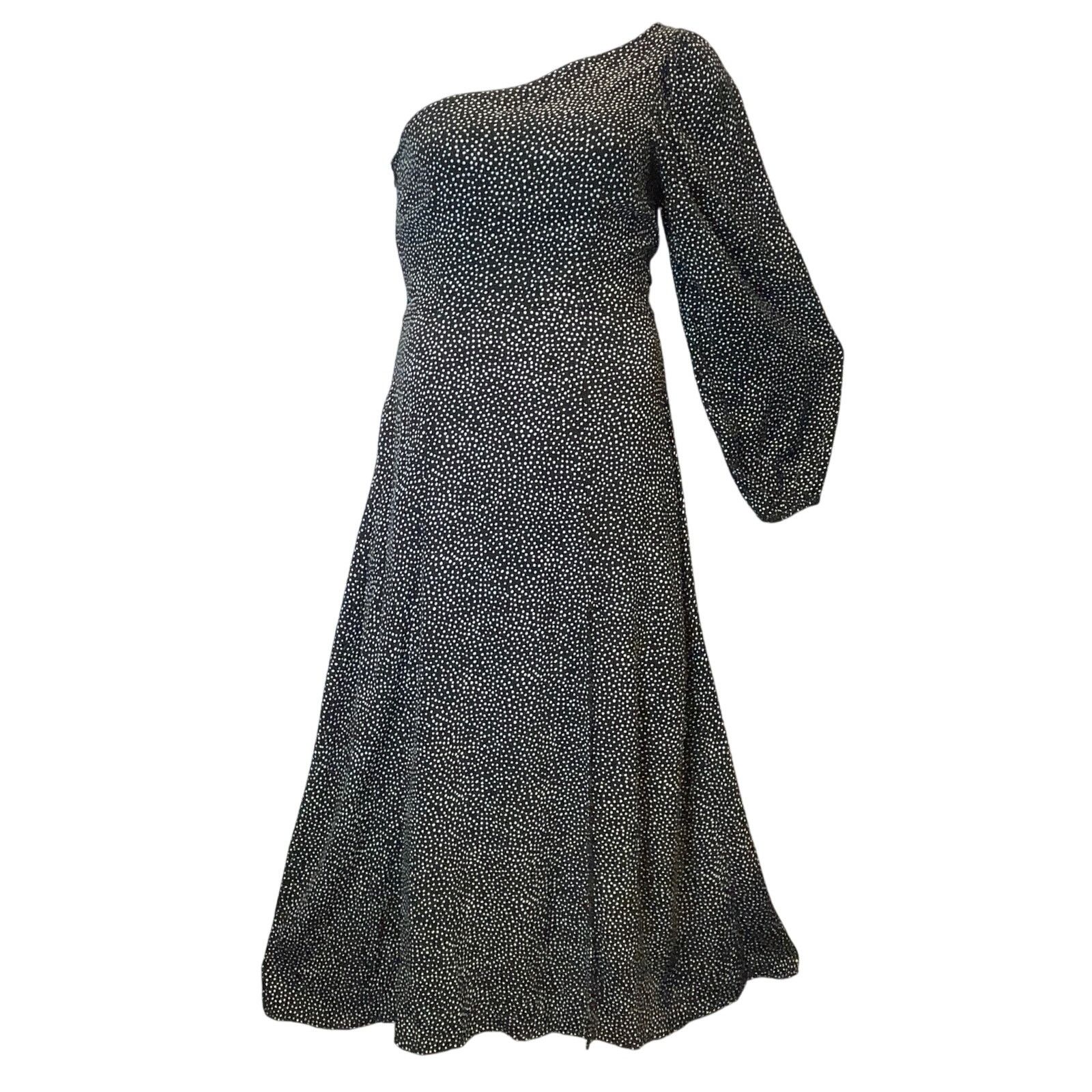 Free People Free People Blake One Shoulder Polka Dot Maxi Dress Size 6 Size M / US 6-8 / IT 42-44 - 1 Thumbnail