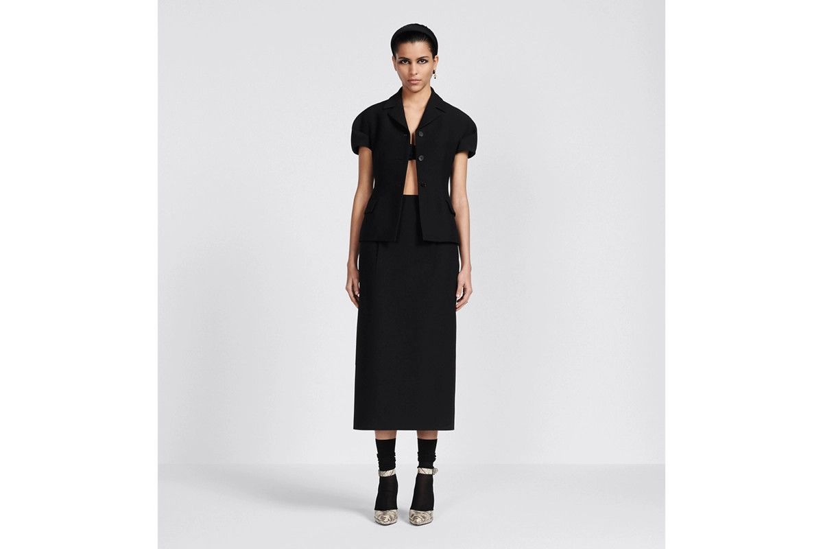 Dior o1bcso1str0225 Mid-length Pencil Skirt in Black Size 28" / US 6 / IT 42 - 4 Thumbnail