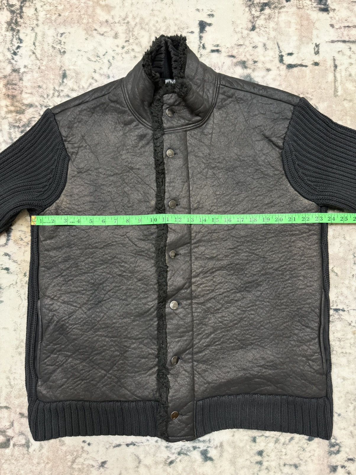 Armani Exchange Armani Exchange Black faux fur knit Jacket Size US L / EU 52-54 / 3 - 15 Thumbnail