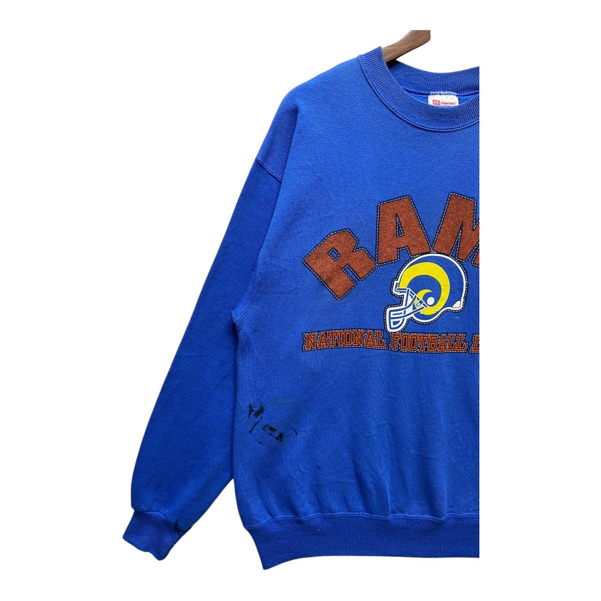 NFL × Vintage Vintage NFL Sweatshirt RAMS Pullover Crewneck Size L Size US L / EU 52-54 / 3 - 3 Thumbnail