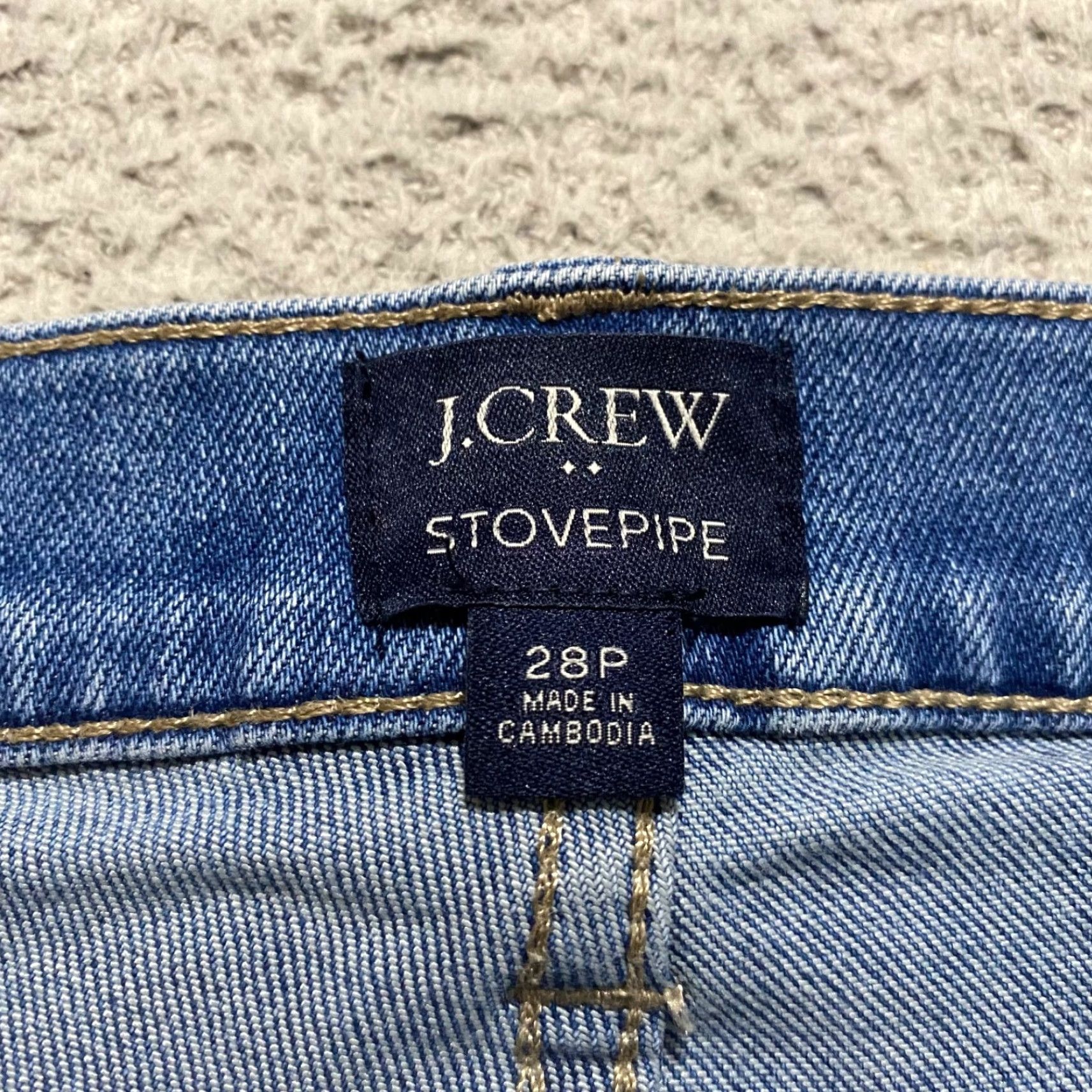 J.Crew J.CREW Jeans 28P Petite Medium Blue Denim High Rise 5-Pocket Style Straight Vintage? (no) Petites Women Shirts? Size 28" / US 6 / IT 42 - 3 Thumbnail