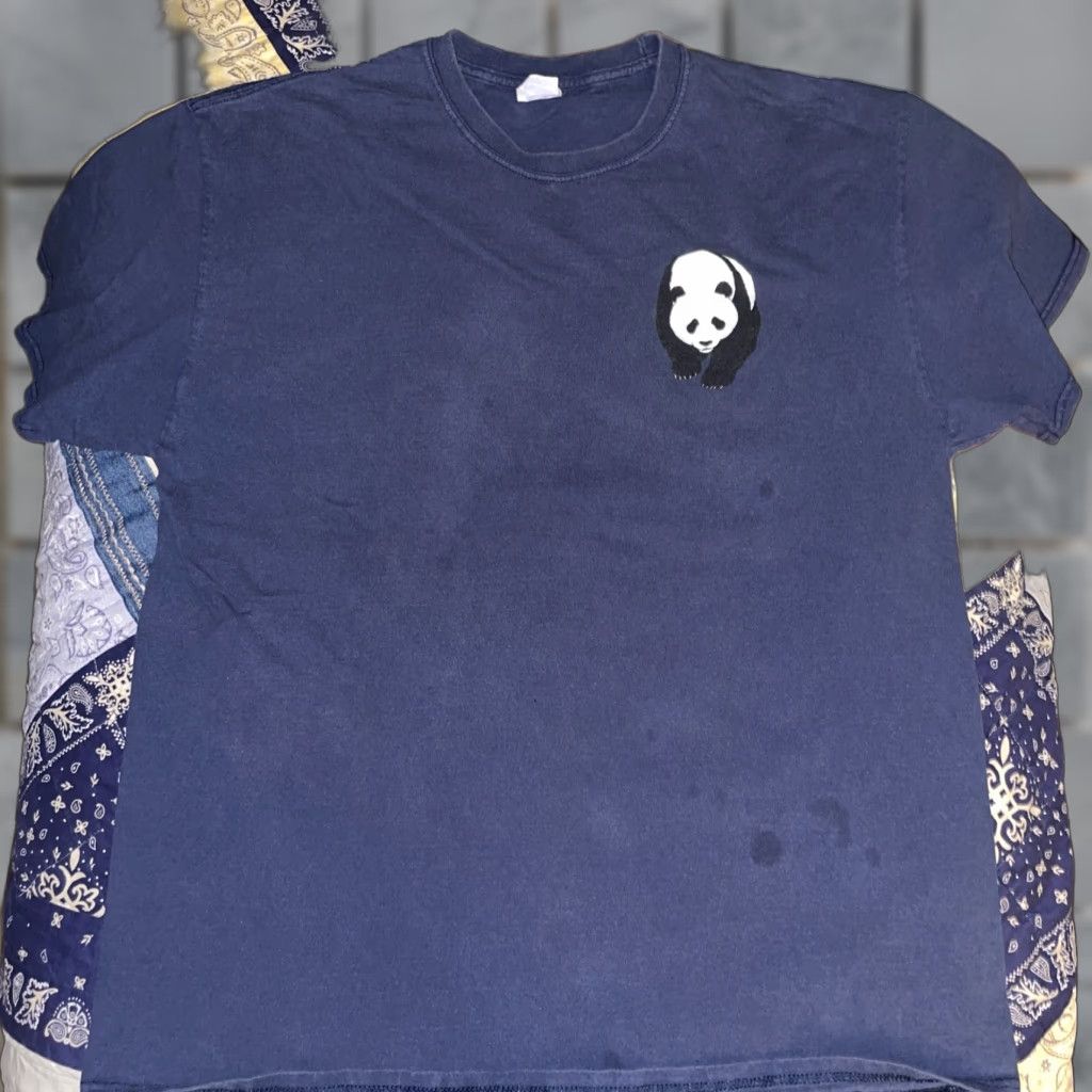 Vintage San Diego Zoo Panda T-Shirt Blue XL Men 21.5x27 Port and Company Regular Size XXX Size US XL / EU 56 / 4 - 1 Thumbnail