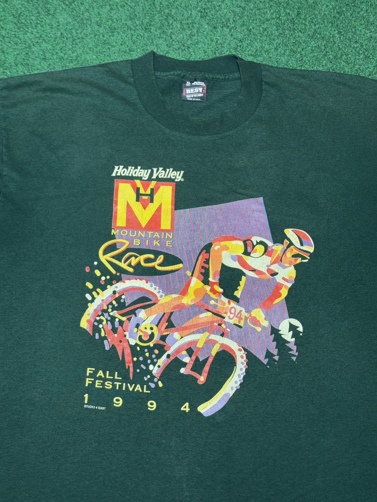 Vintage 90s Mountain Bike Race Hidden Valley Fall Festival T Shirt Size US XL / EU 56 / 4 - 2 Thumbnail