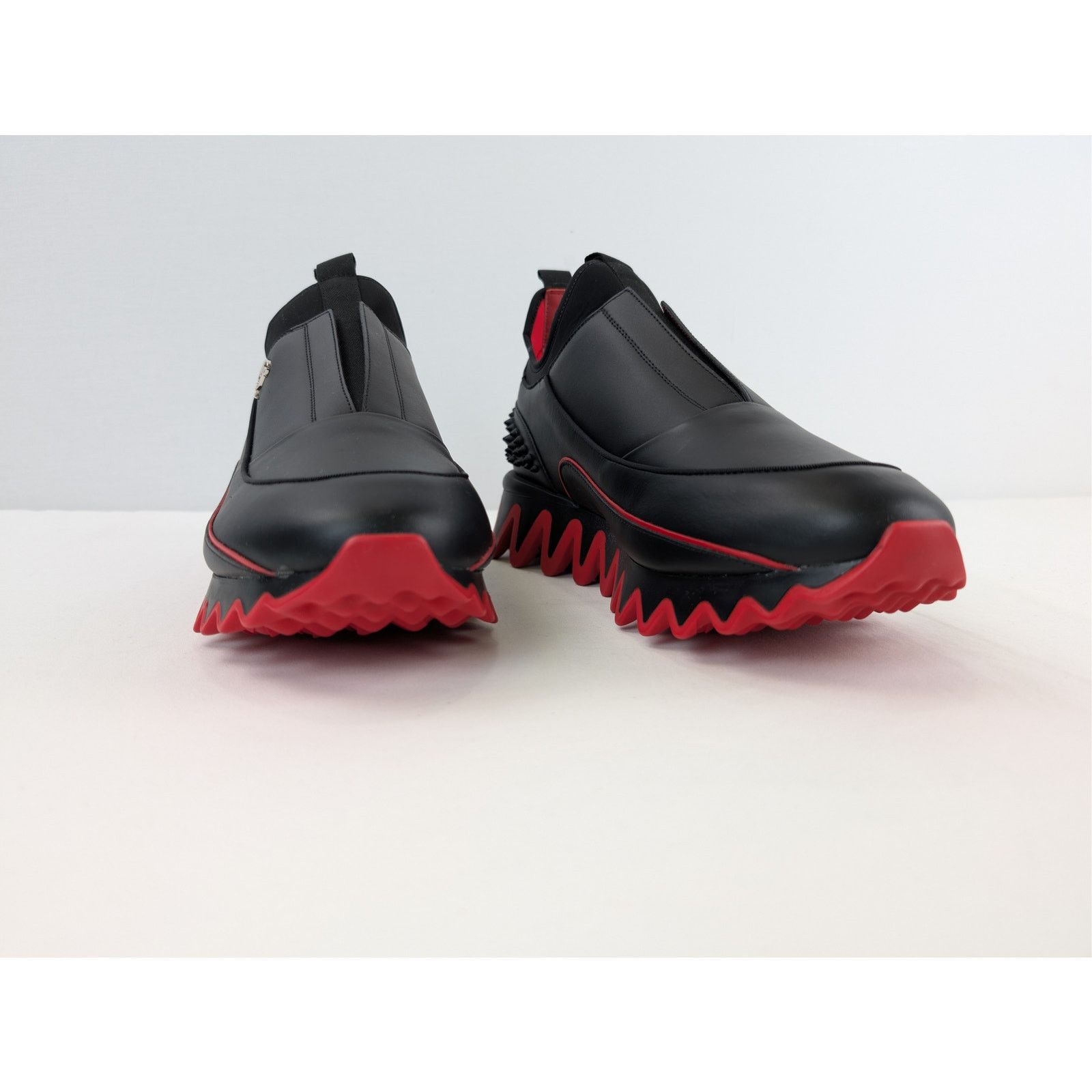 Christian Louboutin o1rshd1 Sharkyloub SP Spikes Flat Sneakers in Black Size US 13 / EU 46 - 5 Thumbnail