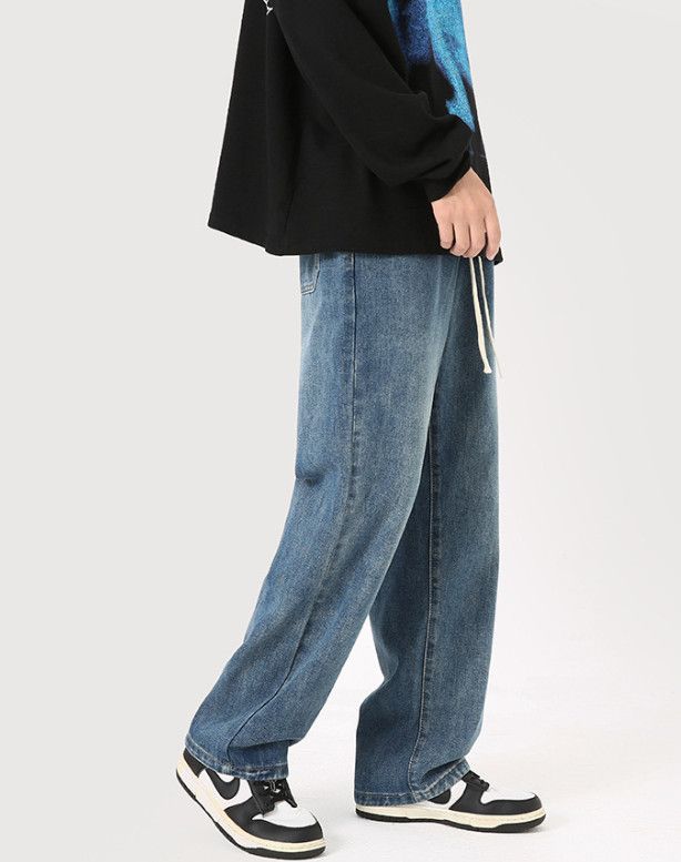 Japanese Brand Men's Japanese Retro Straight Leg Washed Jeans y2k Size US 32 / EU 48 - 3 Thumbnail