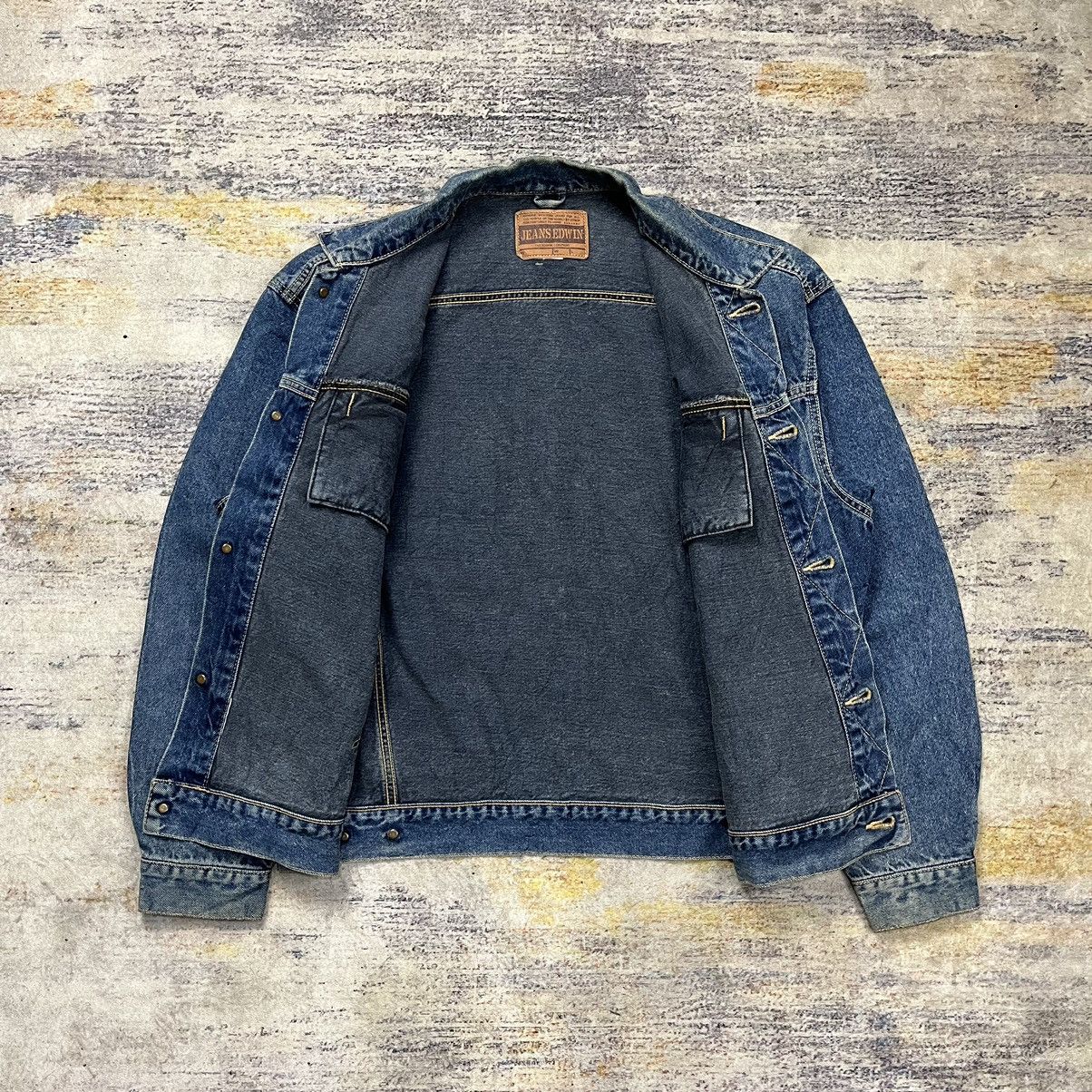 Edwin × Japanese Brand × Vintage Vintage 90s Edwin oversized denim jacket Size US L / EU 52-54 / 3 - 7 Thumbnail