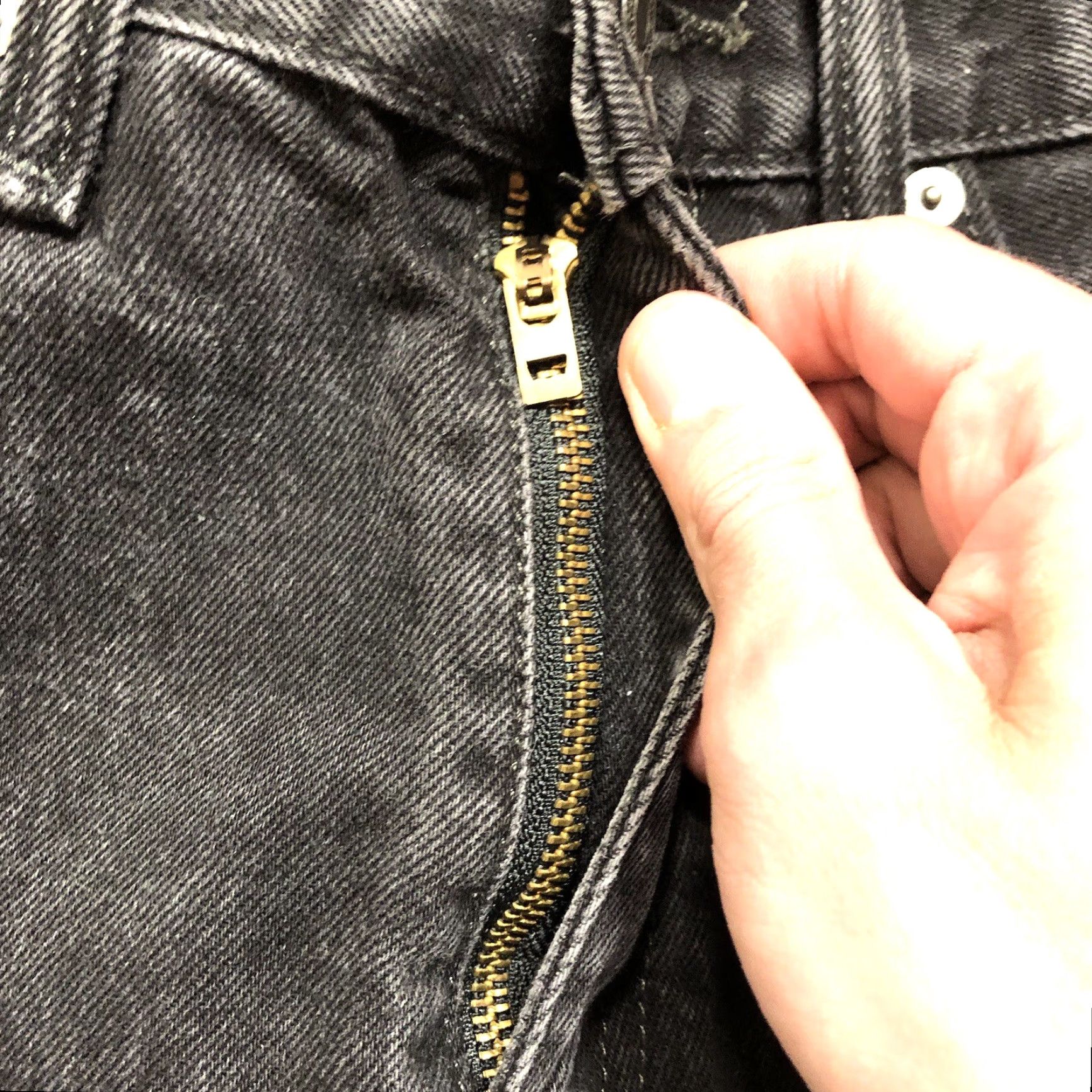 Levi's Levi's 505 Straight Jeans Mens 32x31 Denim Black 5-Pocket Zip Regular Fit Belt Loops Dark Wash Western Cowboy 80s 90s USA Size US 32 / EU 48 - 5 Thumbnail