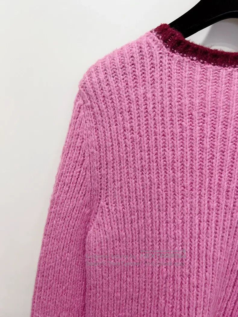 Valentino Valentino Pink crewneck pullover knit sweater Size M / US 6-8 / IT 42-44 - 5 Thumbnail