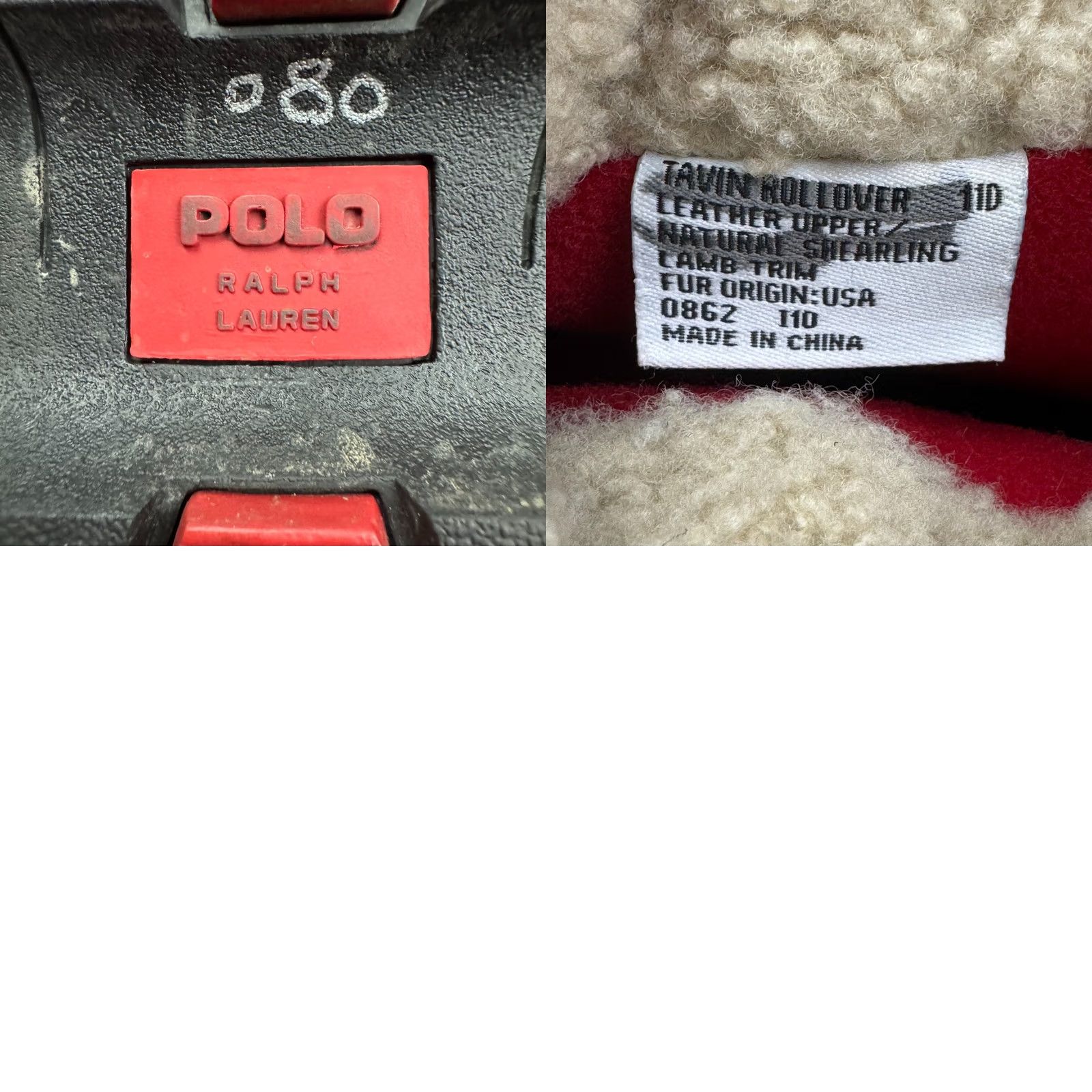 Polo Ralph Lauren Polo Ralph Lauren Boots Tavin Rollover Shearling Lined Black Men's Size 11D - Leather Combat Mid-Calf Rubber D Lace Up Size US L / EU 52-54 / 3 - 8 Thumbnail