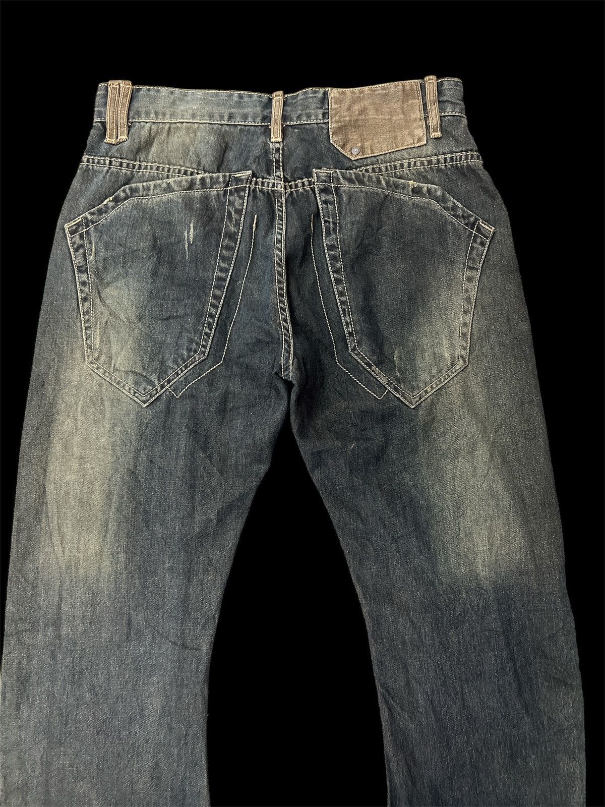 Japanese Brand DEVRED CURVE RUSTY DENIM DISTRESSED DENIM PANT Size US 30 / EU 46 - 6 Thumbnail