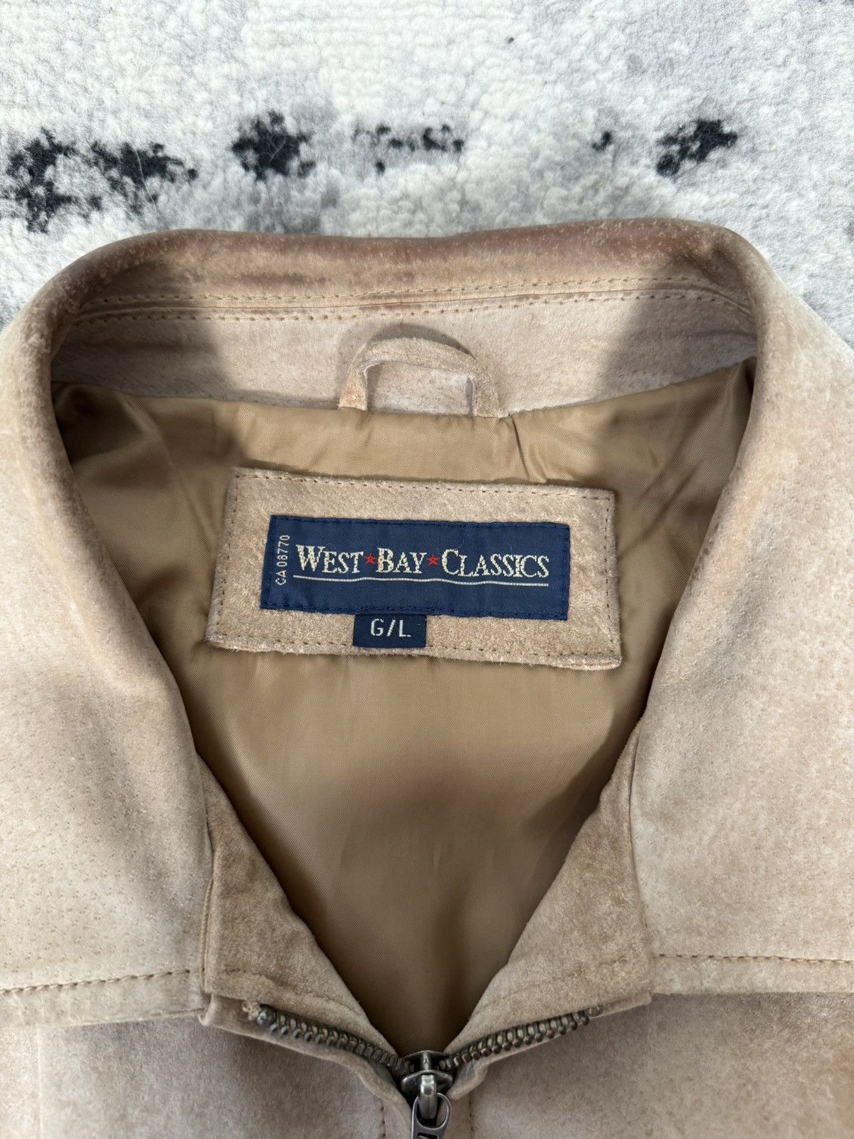 Vintage Vintage Suede Leather Beige Jacket Size US L / EU 52-54 / 3 - 6 Thumbnail