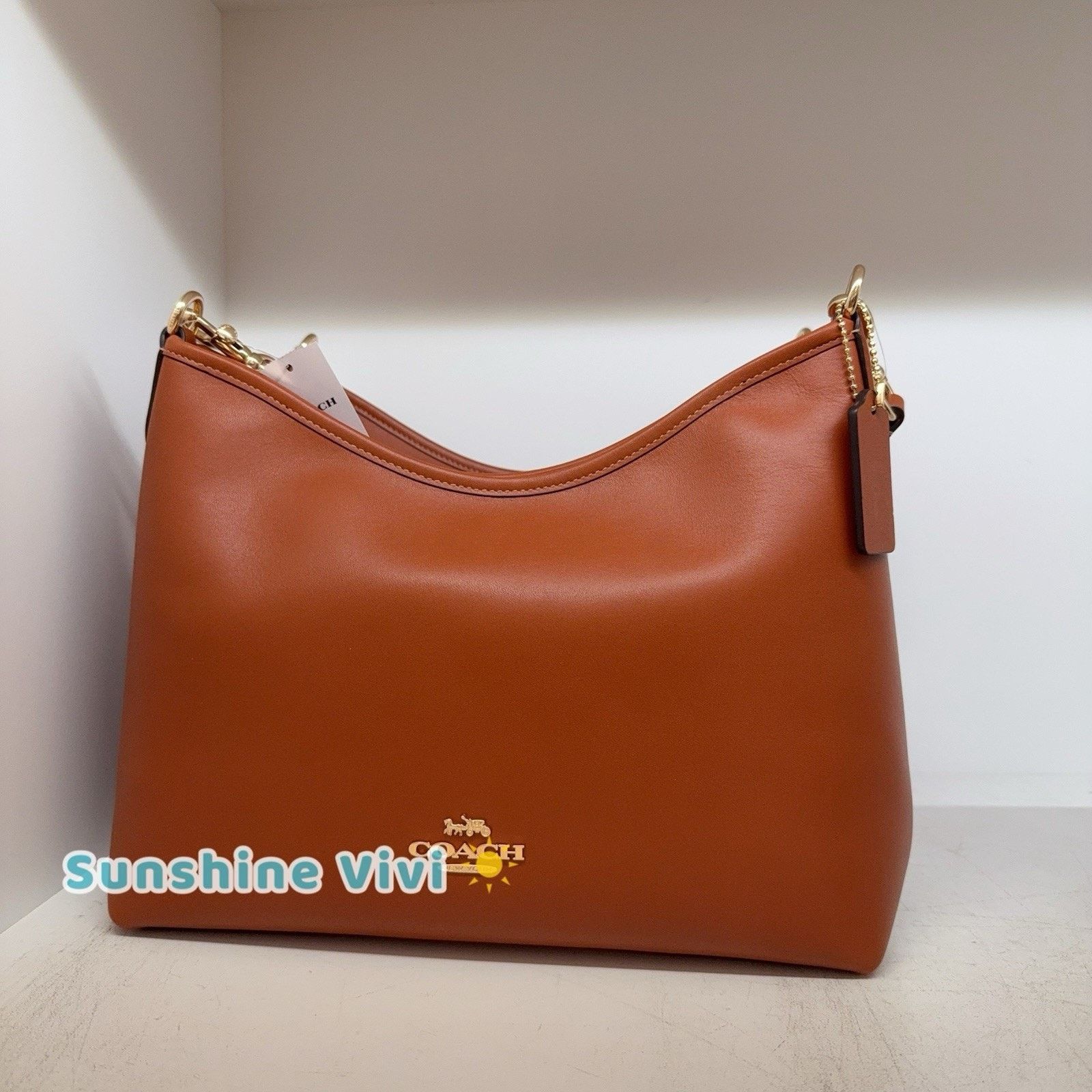 Coach NWT Coach Laurel Shoulder Bag Gold/Tan CBG99 Size ONE SIZE - 1 Thumbnail