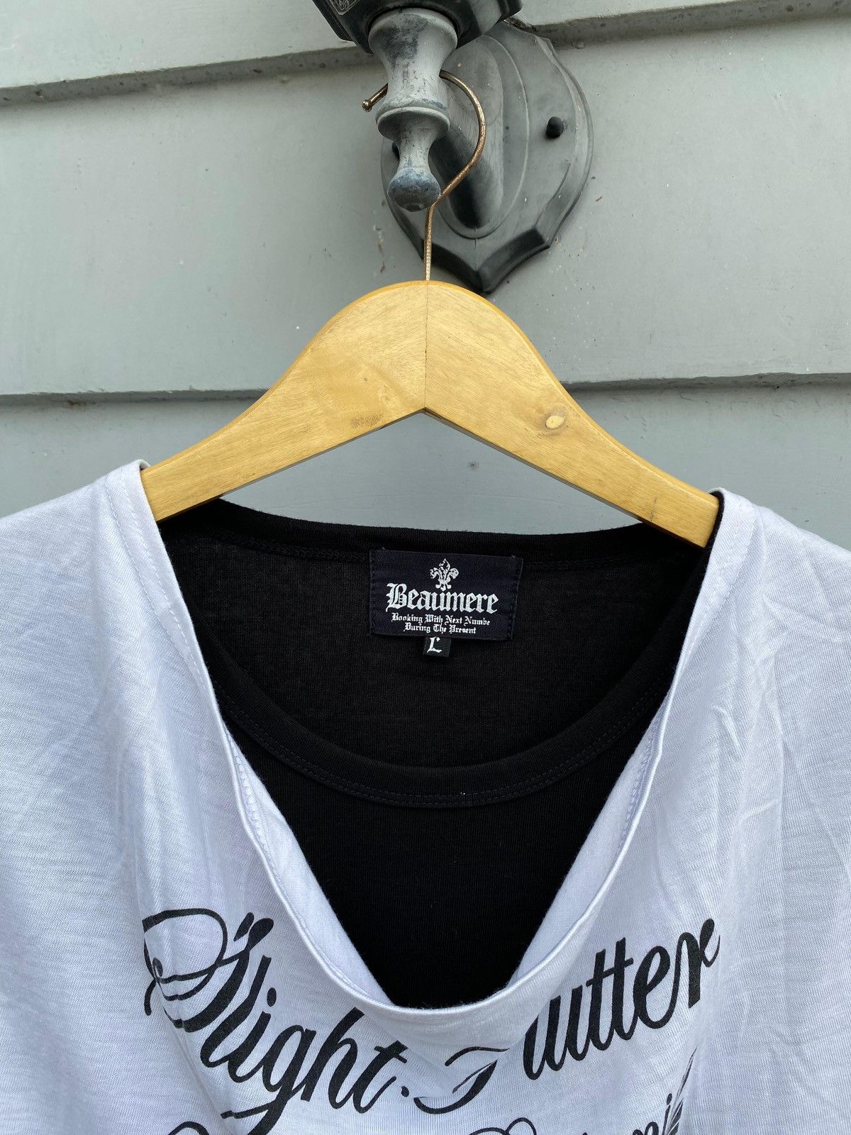 If Six Was Nine Beaumere Avant-Garde Text Tee Typography Japan Street Style Size L / US 10 / IT 46 - 2 Thumbnail