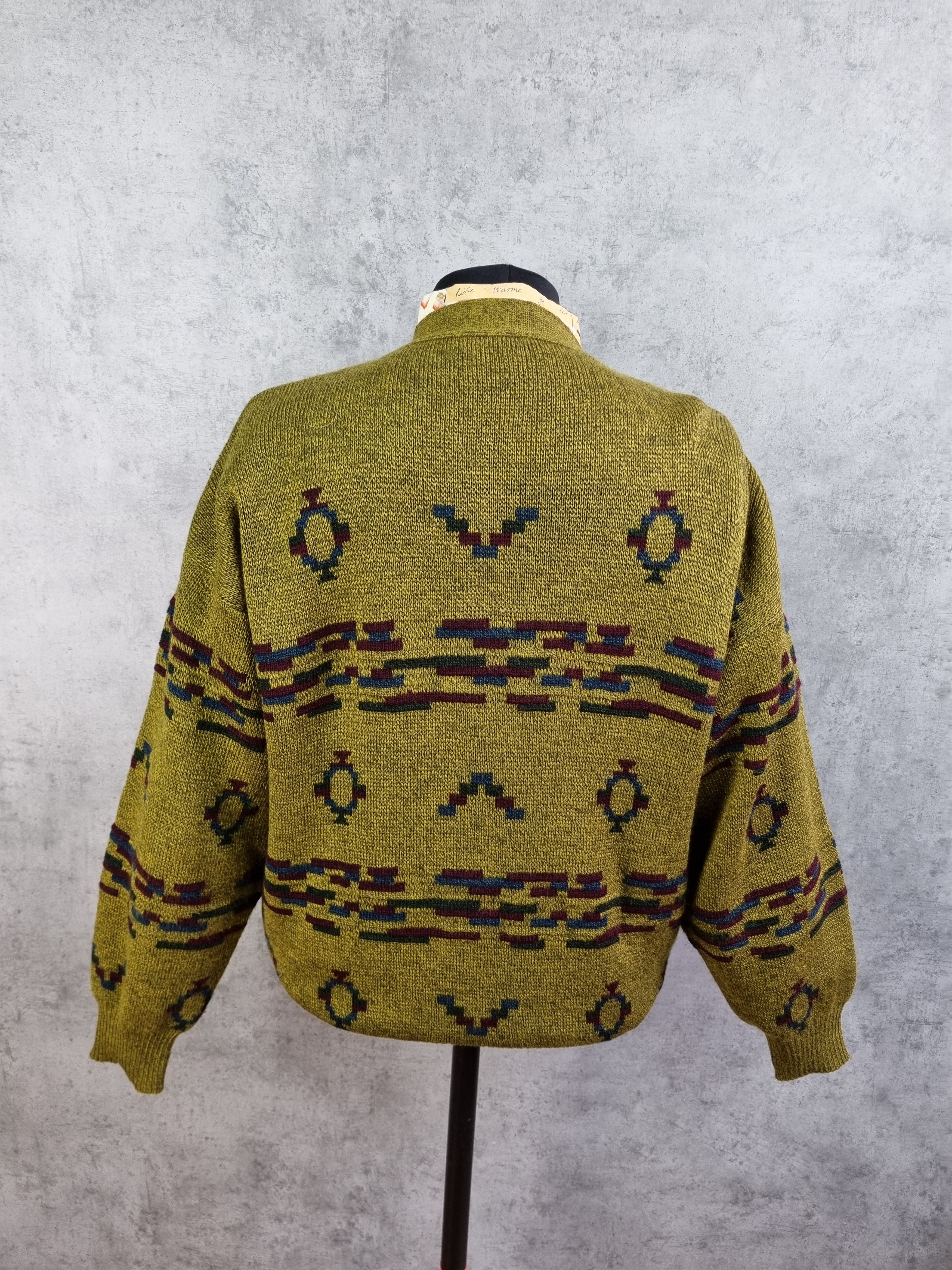Vintage 90s Italian Navajo Relaxed Fit Vintage Cardigan Size US XL / EU 56 / 4 - 6 Thumbnail