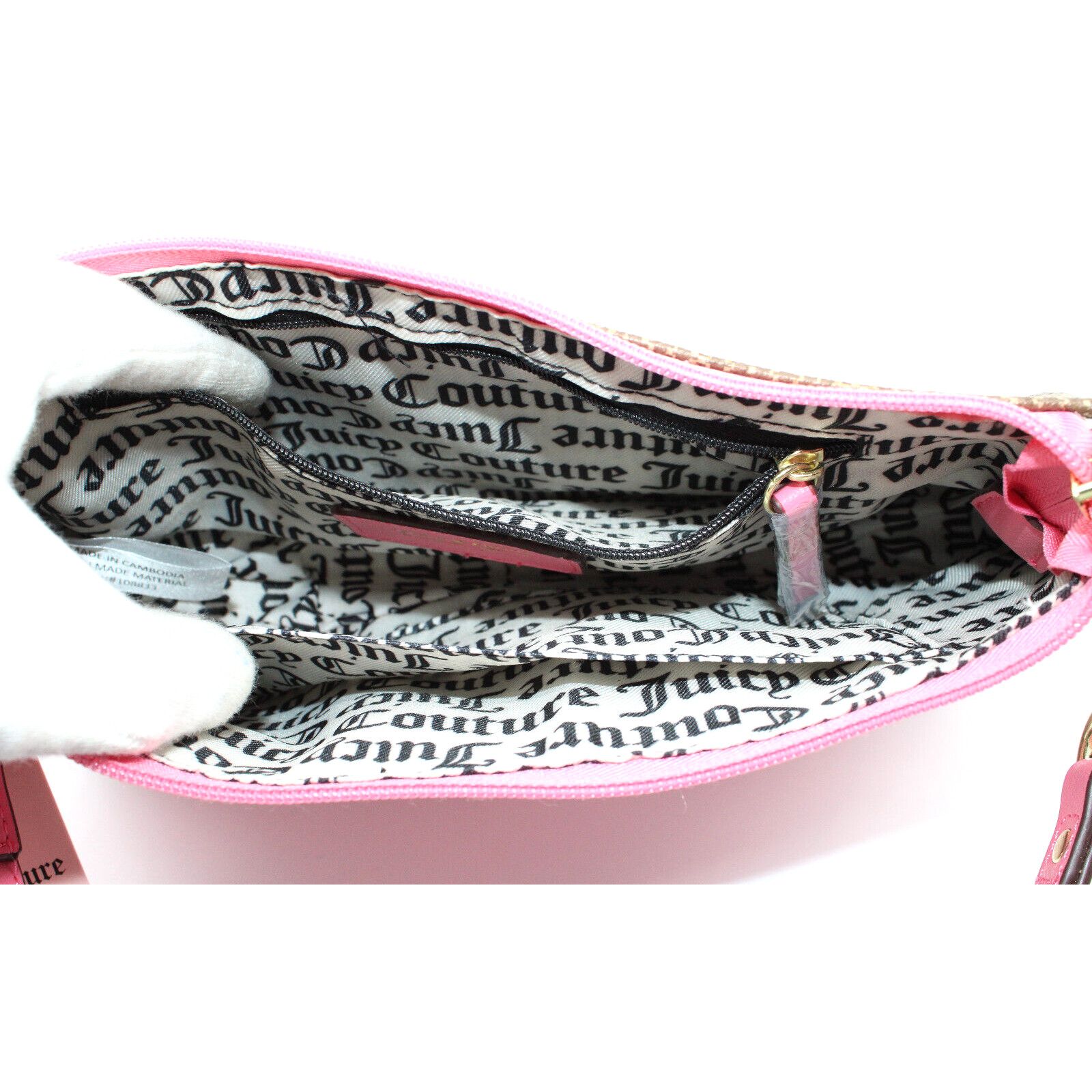 Juicy Couture NWT JUICY COUTURE Chestnut Chino Pink Fashionista Bag $79 Size ONE SIZE - 4 Thumbnail
