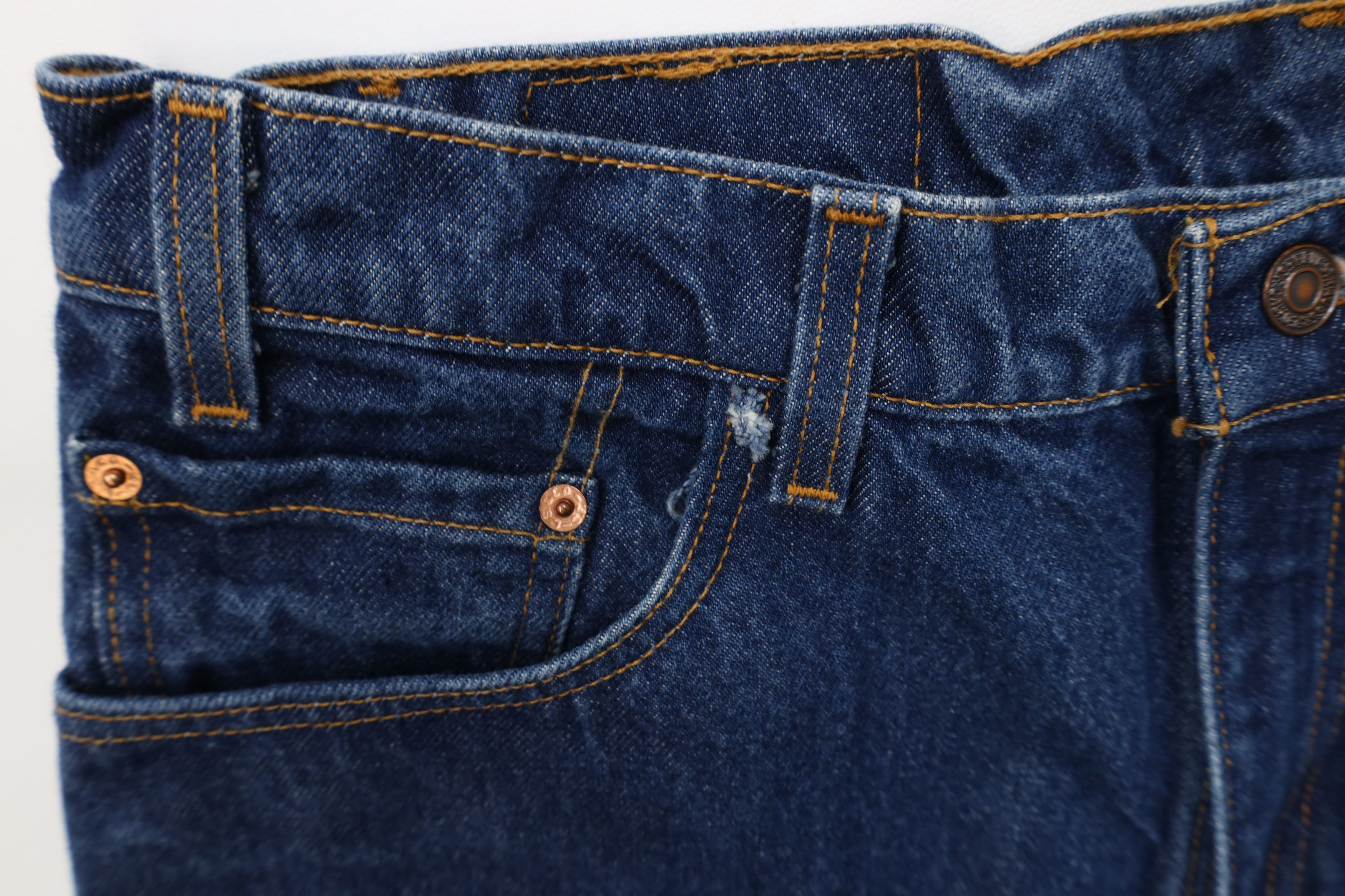 Levi's Vintage 90s Levis 505 Straight Leg Denim Jeans USA Blue Size US 36 / EU 52 - 9 Thumbnail