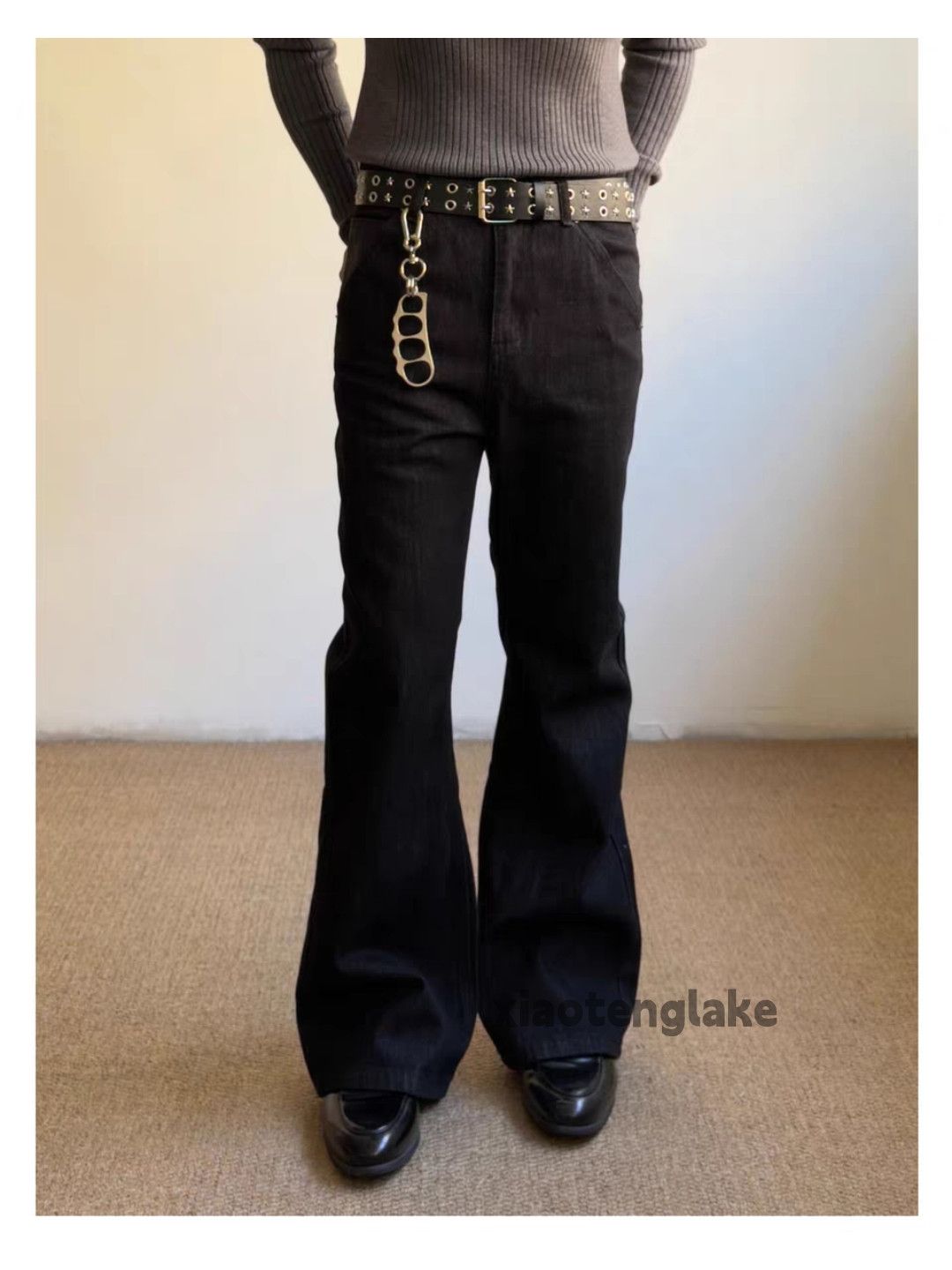 Jean ltx vintage punk grunge bootcut black yuppie y2k jeans Size US 33 - 6 Thumbnail