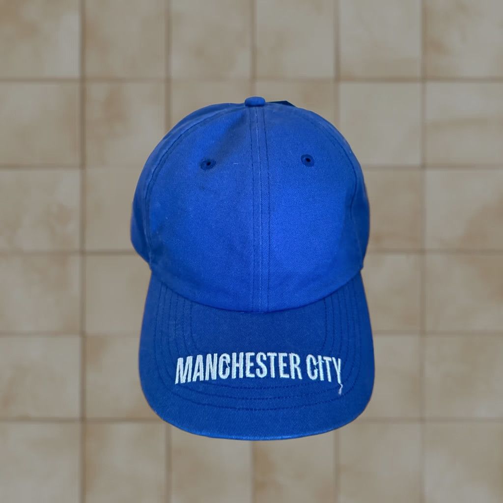 Vintage Fan Ink Manchester City Hat Cap Official Collection NEW BLUE Adjustable Football Size ONE SIZE - 1 Thumbnail