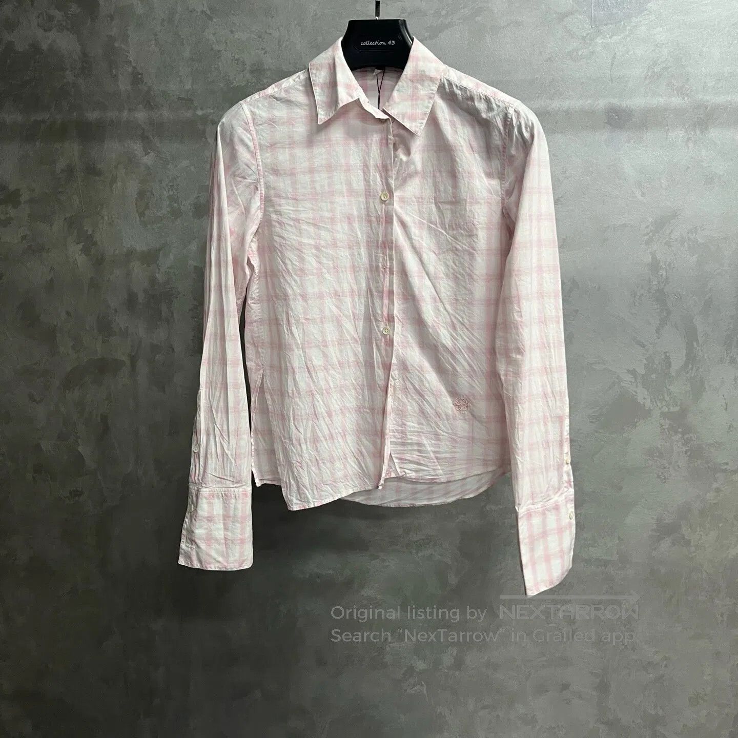 Loewe Loewe size 34 Pink checkered pattern shirt| Size XS / US 0-2 / IT 36-38 - 1 Thumbnail