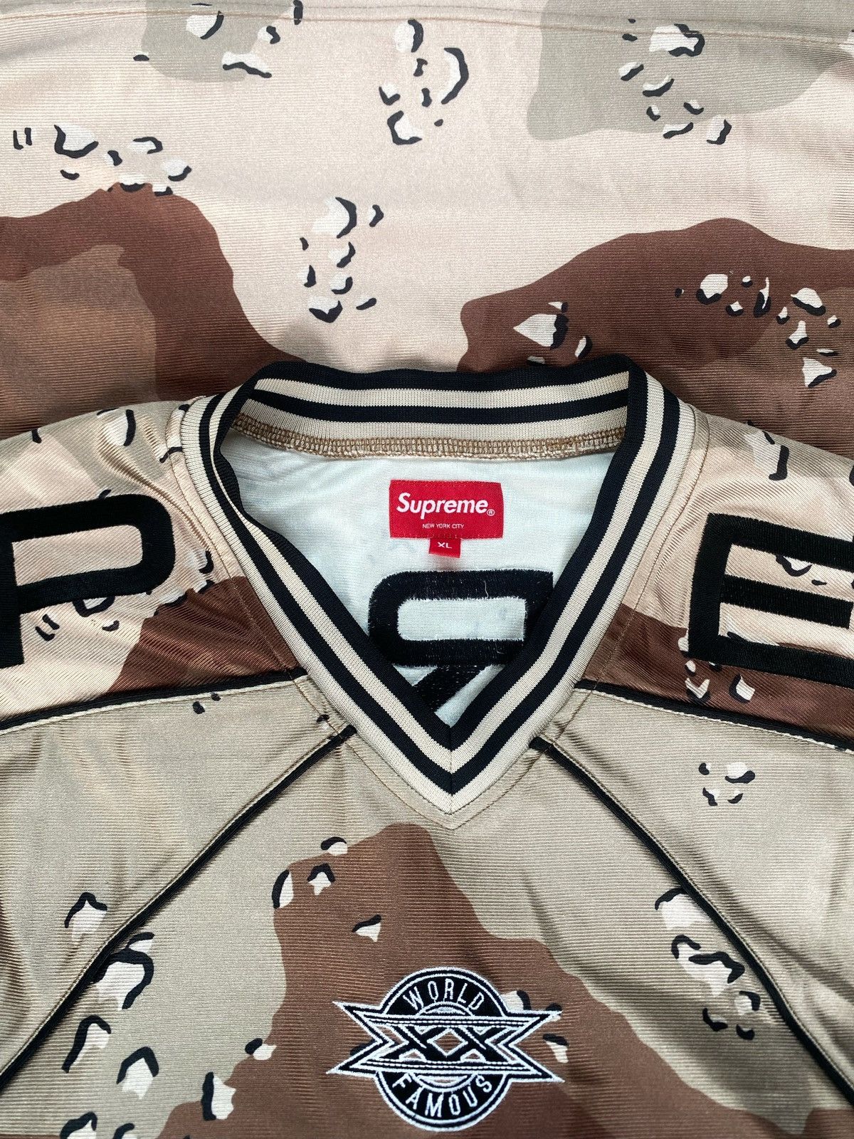 Supreme Supreme Paneled Jersey Chocolate Chip Camo Size US XL / EU 56 / 4 - 2 Thumbnail