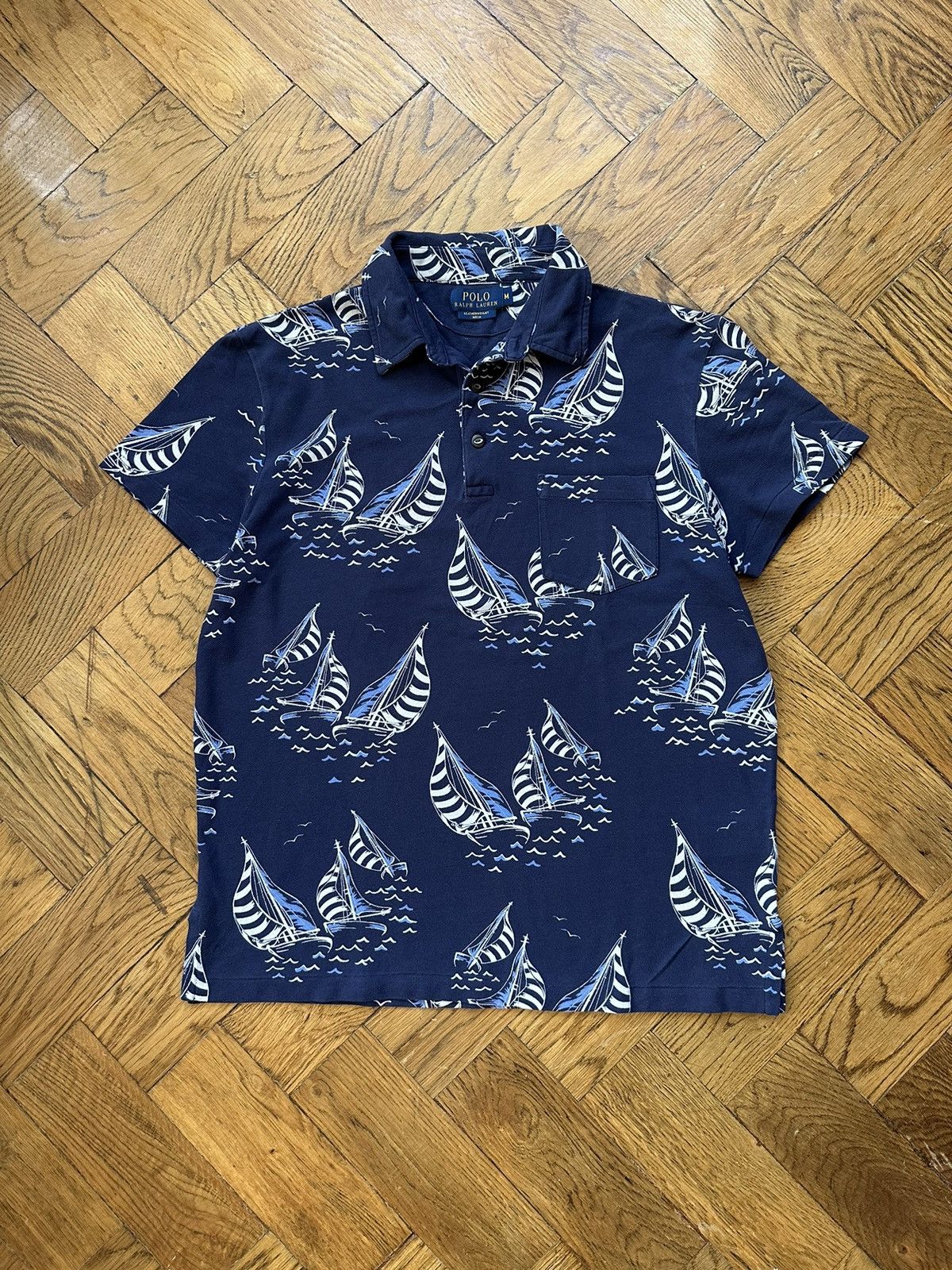 Polo Ralph Lauren × Ralph Lauren Polo Ralph Lauren Ship cotton polo t shirt Size US M / EU 48-50 / 2 - 1 Thumbnail