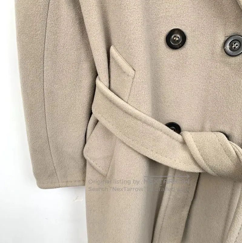 Max Mara MaxMara Beige Double-Breasted Women's Coat . Size XS / US 0-2 / IT 36-38 - 4 Thumbnail