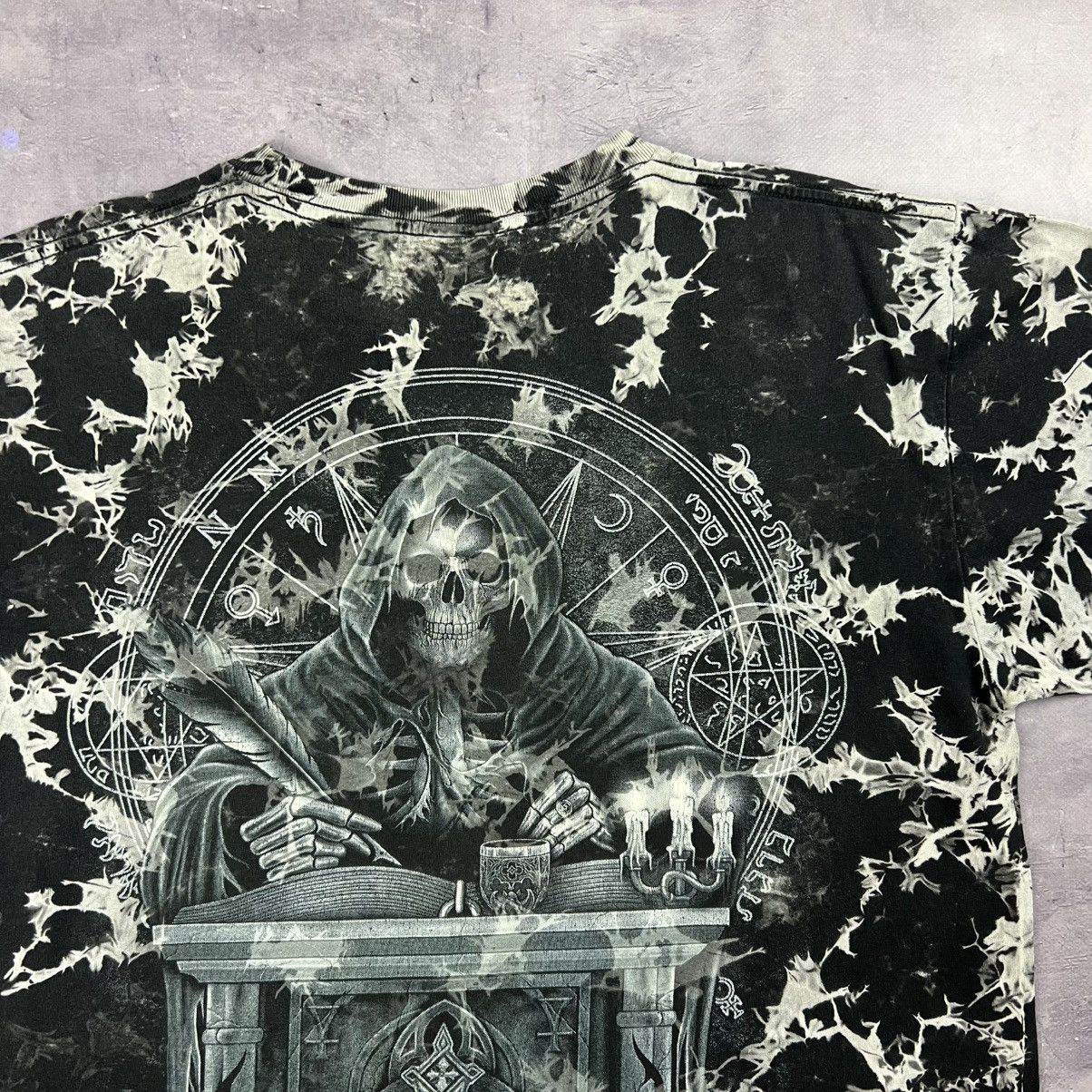 Other Rare! Skeleton Overprint Skull Logo 666 Y2K 90s Size US L / EU 52-54 / 3 - 12 Thumbnail