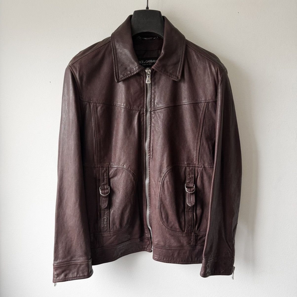 Dolce & Gabbana Dolce & Gabbana SS2006 Goat Leather Zip-Up Blouson Jacket Size US L / EU 52-54 / 3 - 1 Thumbnail