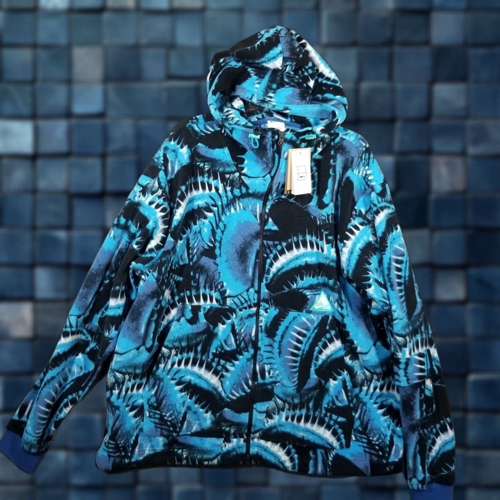 Nike Nike Kyrie Fly Trap Fleece Hoodie Jacket Full Zip Mens XL DQ6115-407 Marina Blue Size US XL / EU 56 / 4 - 1 Thumbnail