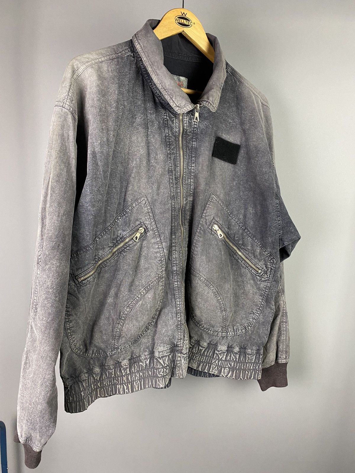 Vintage Vintage BELFE Hooded Jacket in Washed Grey Size US M / EU 48-50 / 2 - 8 Thumbnail