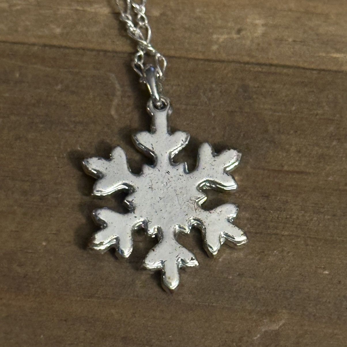 Other Silver tone marcasite snowflake pendant necklace Size ONE SIZE - 4 Thumbnail