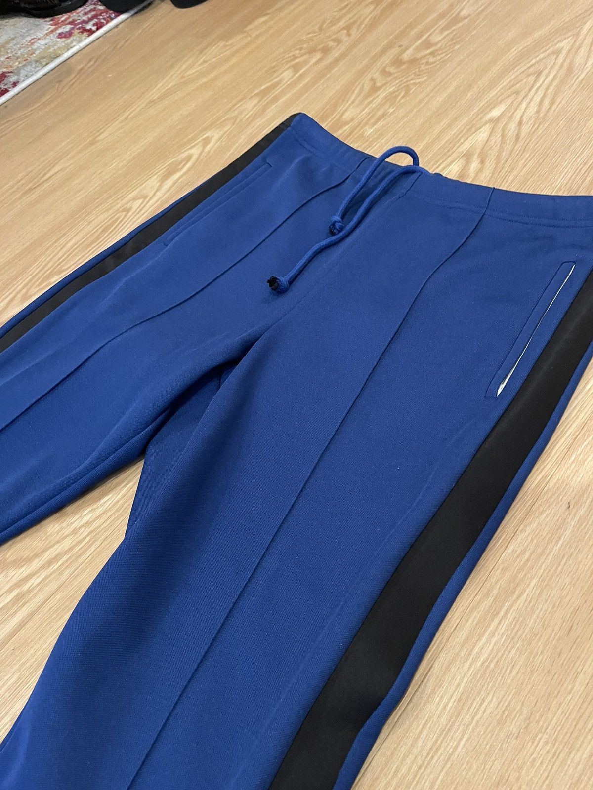 Maison Margiela Maison Margiela Blue Tuxedo Track Pants Size US 32 / EU 48 - 3 Thumbnail
