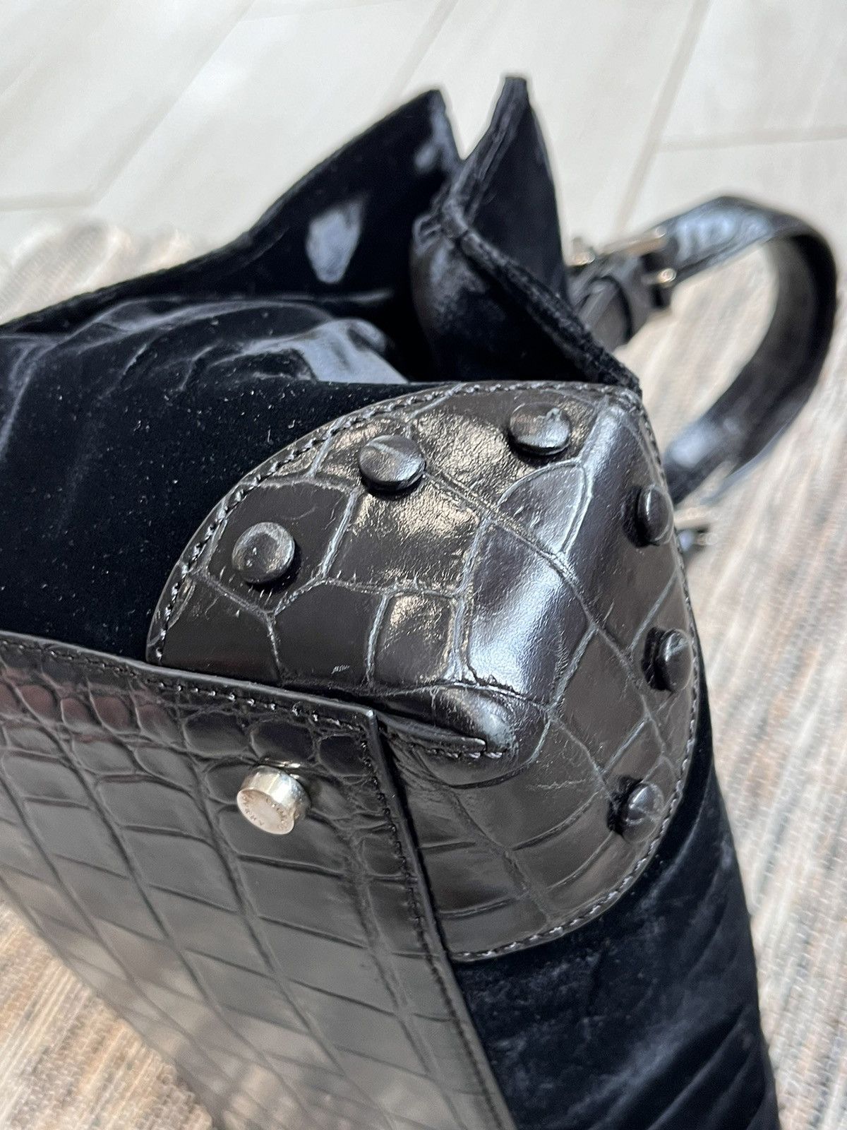 Emporio Armani Hype Giorgio Armani Gargonne bag luxury velour Y2K Size ONE SIZE - 19 Thumbnail