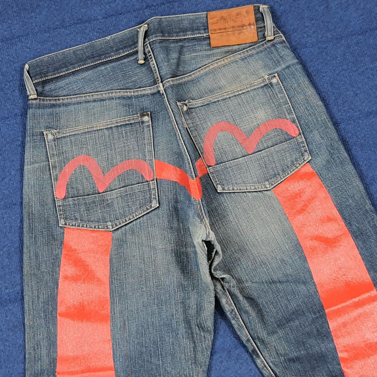 Evisu Vintage Evisu Japan Denim Custom Red Daicock Jeans C297N24 Size US 34 / EU 50 - 2 Thumbnail