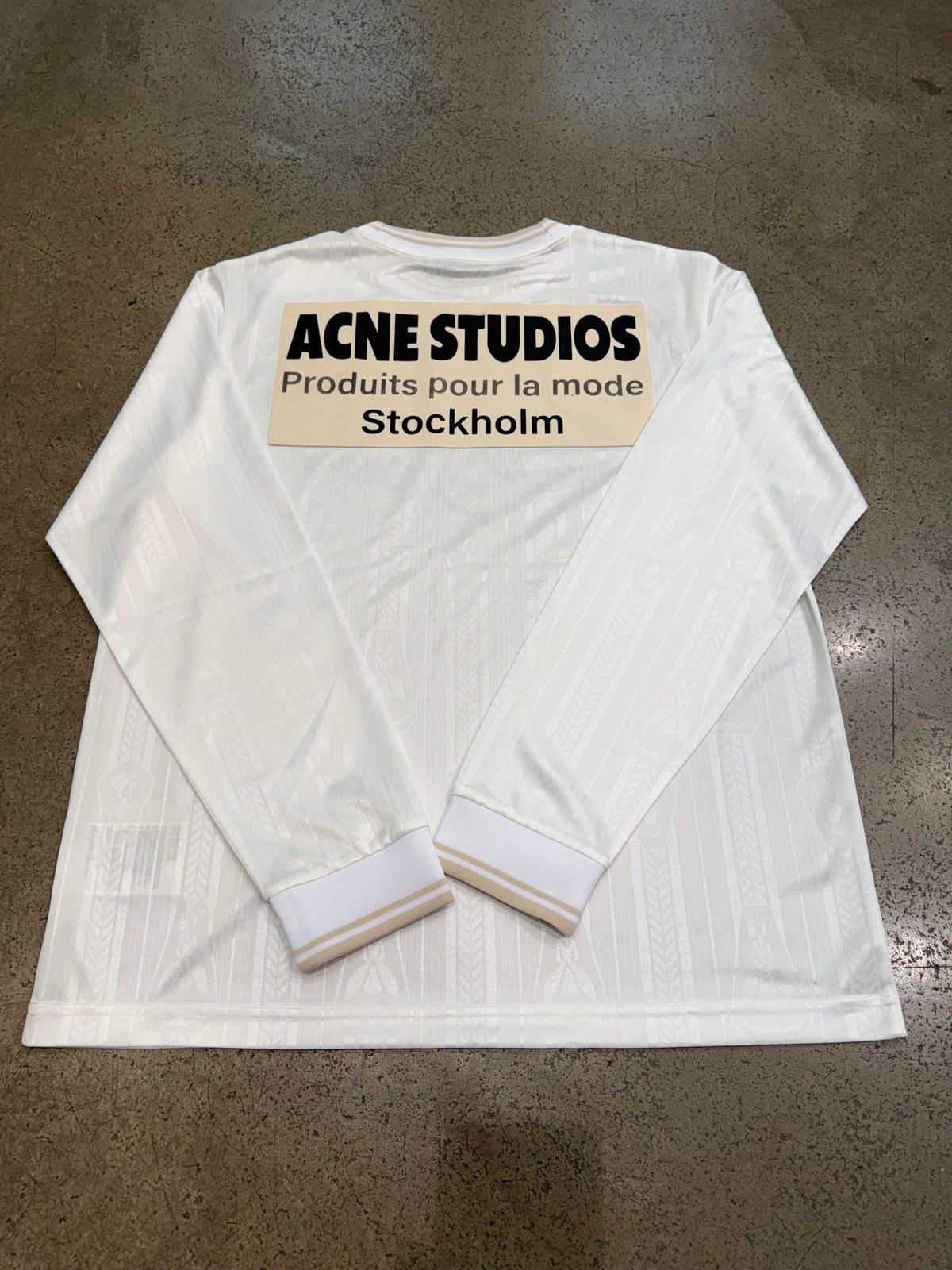 Acne Studios ACNE STUDIOS - Football Jersey White Size US M / EU 48-50 / 2 - 2 Thumbnail
