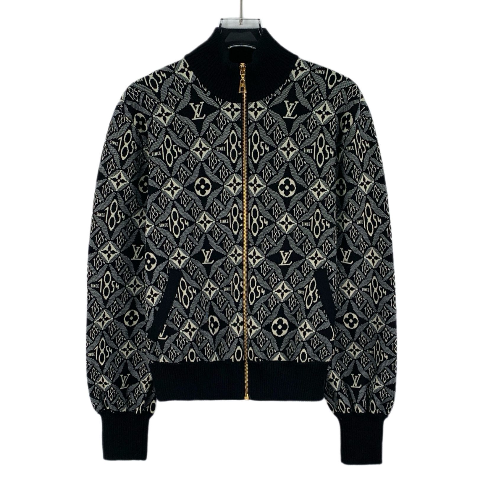 Louis Vuitton LV Monogram Wool Jacket Black (S) Size US S / EU 44-46 / 1 - 1 Thumbnail