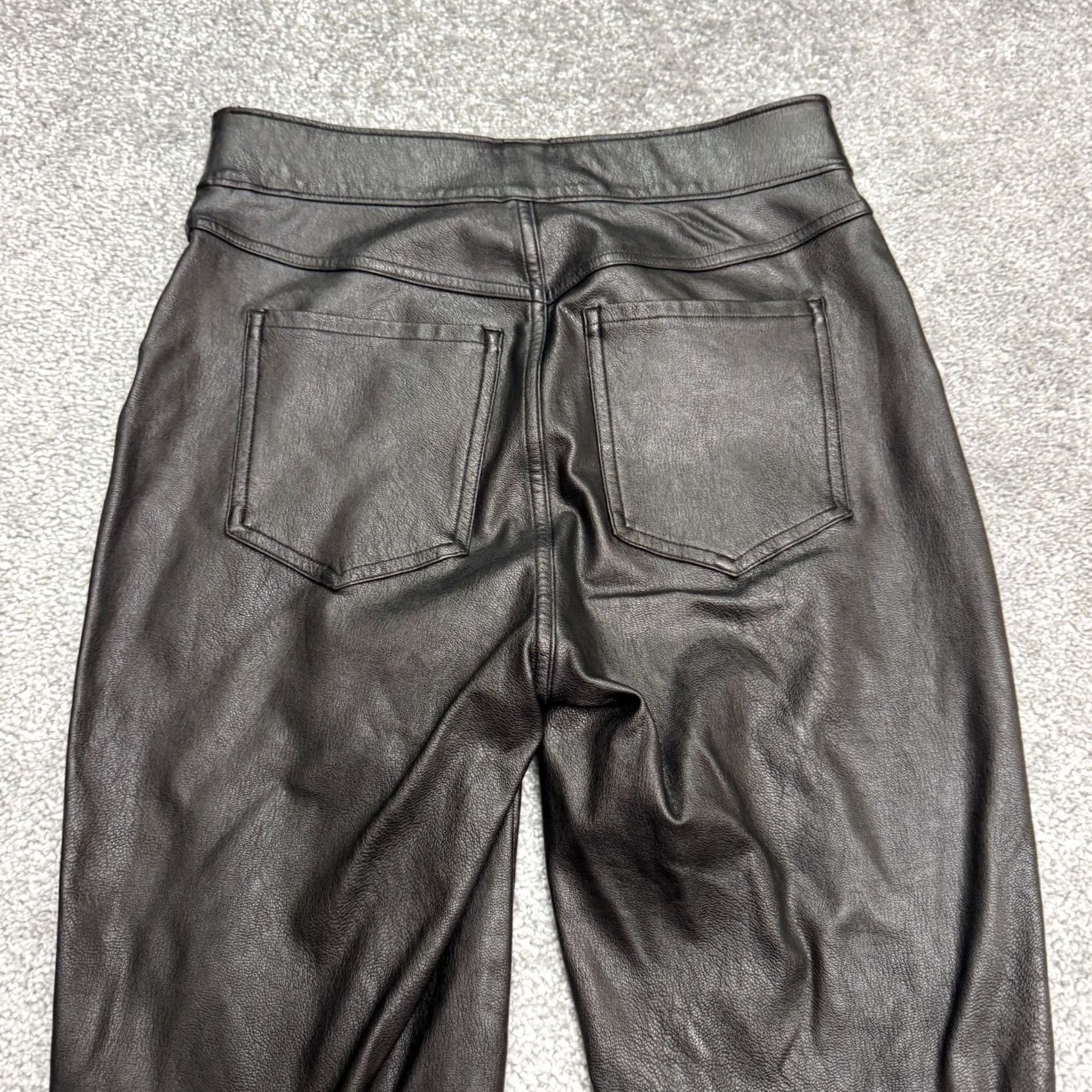 Spanx Spanx Faux Leather Skinny Stretch Leggings Pants Womens XS Black High Rise 24x24 Stretch Ankle Leggings City Classic Womens Black XS Spanx Size 26" / US 2 / IT 38 - 4 Thumbnail