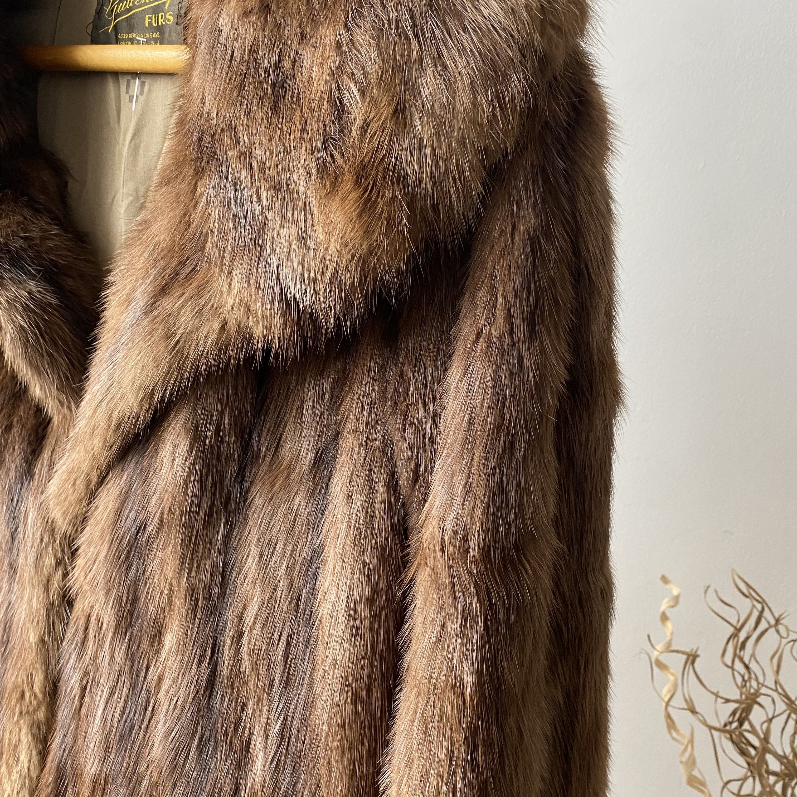 Vintage Vintage 80’s Oldmaney Real Fur Mink Coat Lxury Leather Size M / US 6-8 / IT 42-44 - 6 Thumbnail