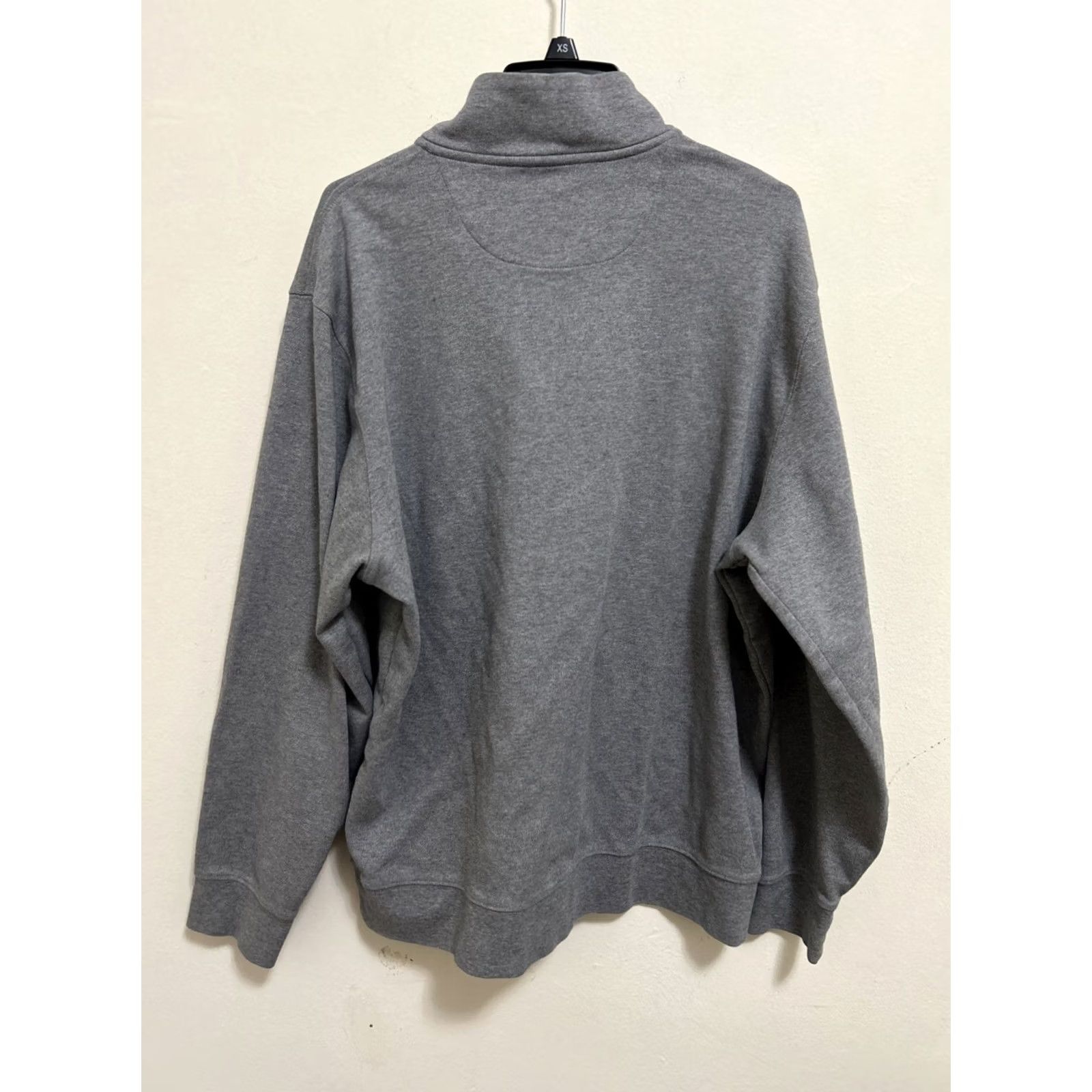 Vineyard Vines Vineyard Vines Mens Sweater Gray 1/4 Zip Pullover Large L Cotton Jersey Collared Long Sleeve Knit Pullover Mens Regular Fit Size US L / EU 52-54 / 3 - 7 Thumbnail