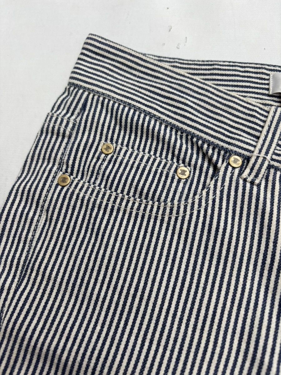 Celine 2000s Hickory Carpenter Flared Pants Size US 27 - 8 Thumbnail