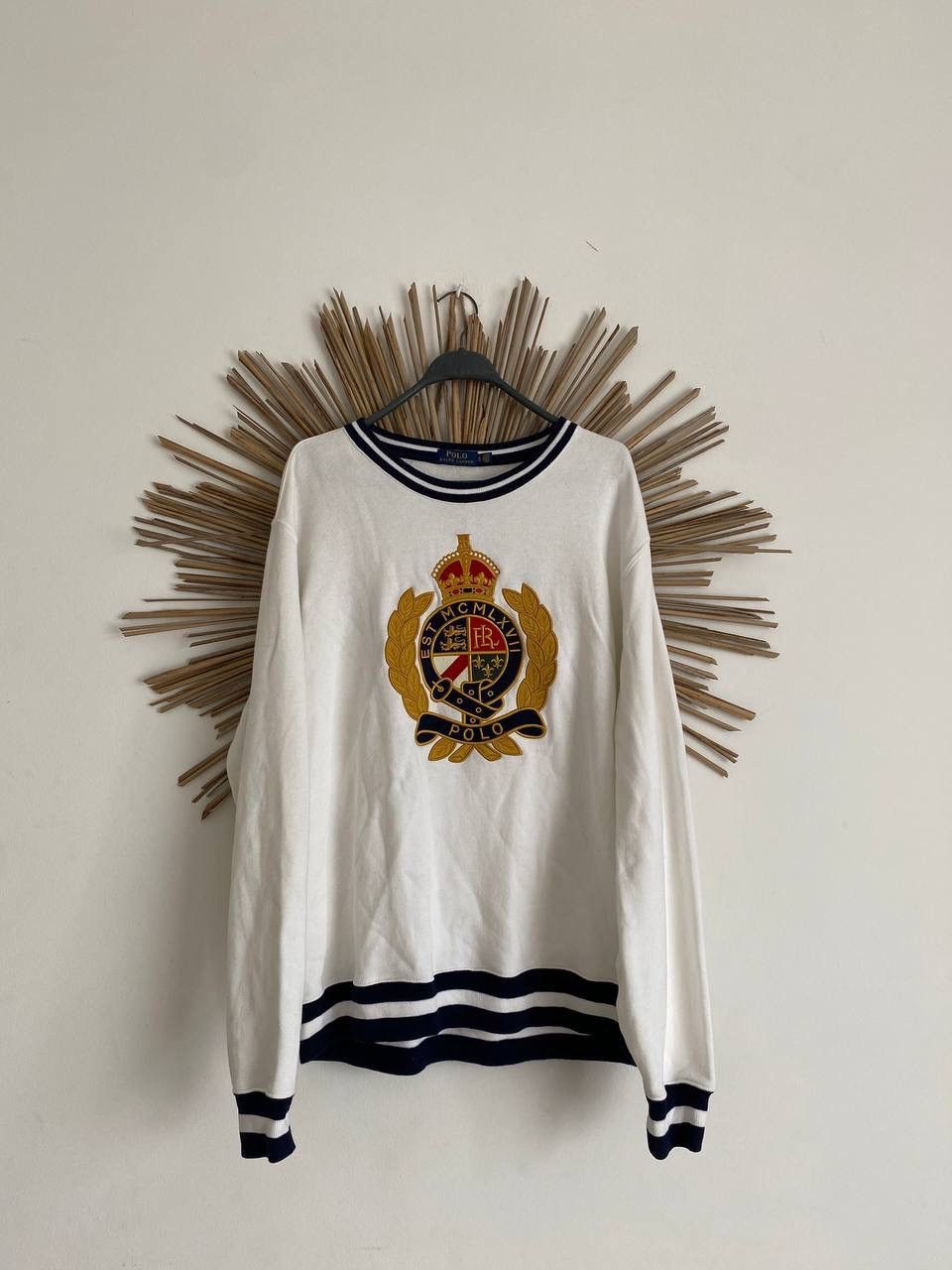 Polo Ralph Lauren POLO RALPH LAUREN CREST LOGO SWETSHIRT EMBROIDERED Size US XL / EU 56 / 4 - 1 Thumbnail