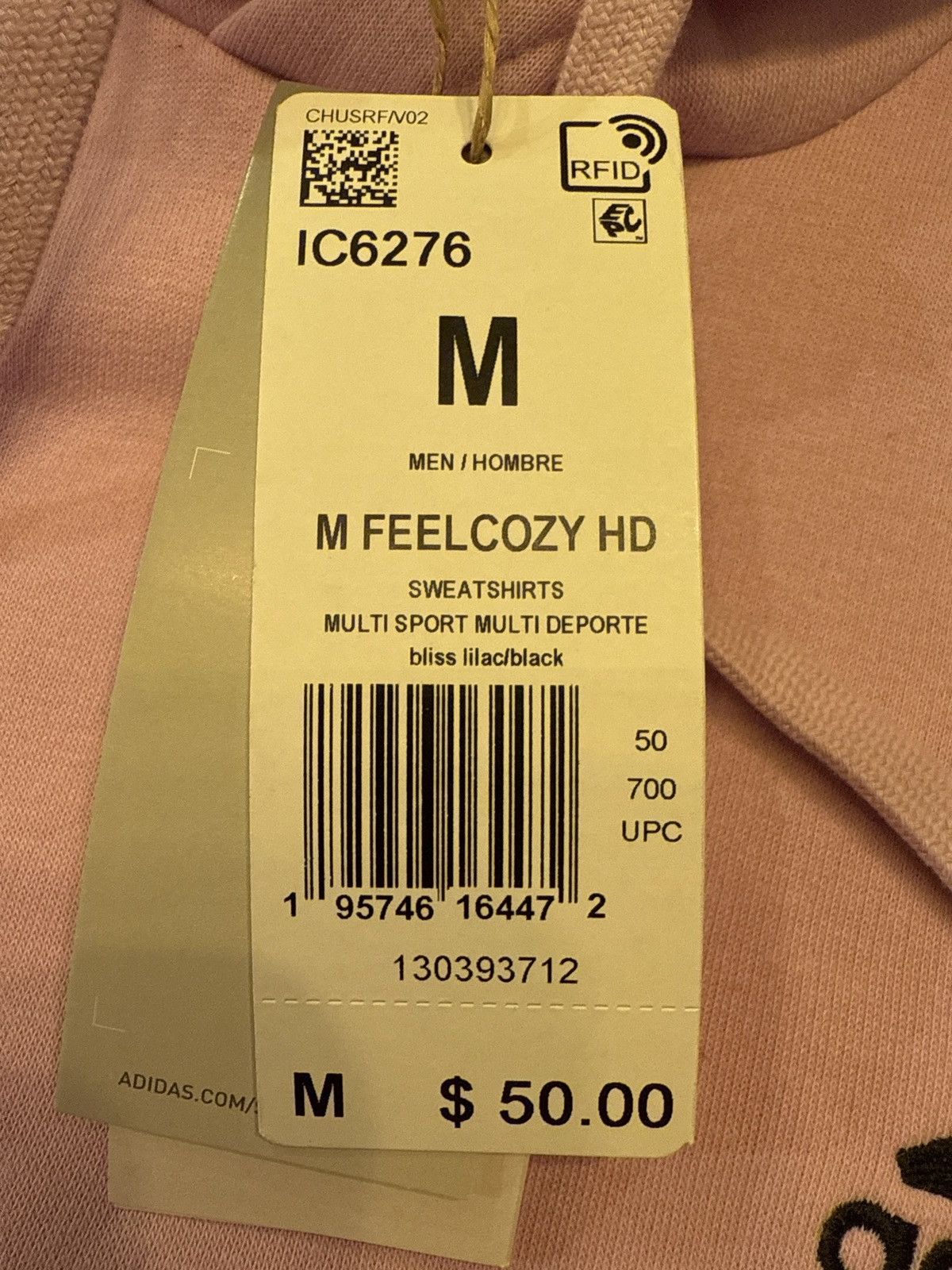 Adidas Adidas Lilac Hoodie Size US M / EU 48-50 / 2 - 3 Thumbnail