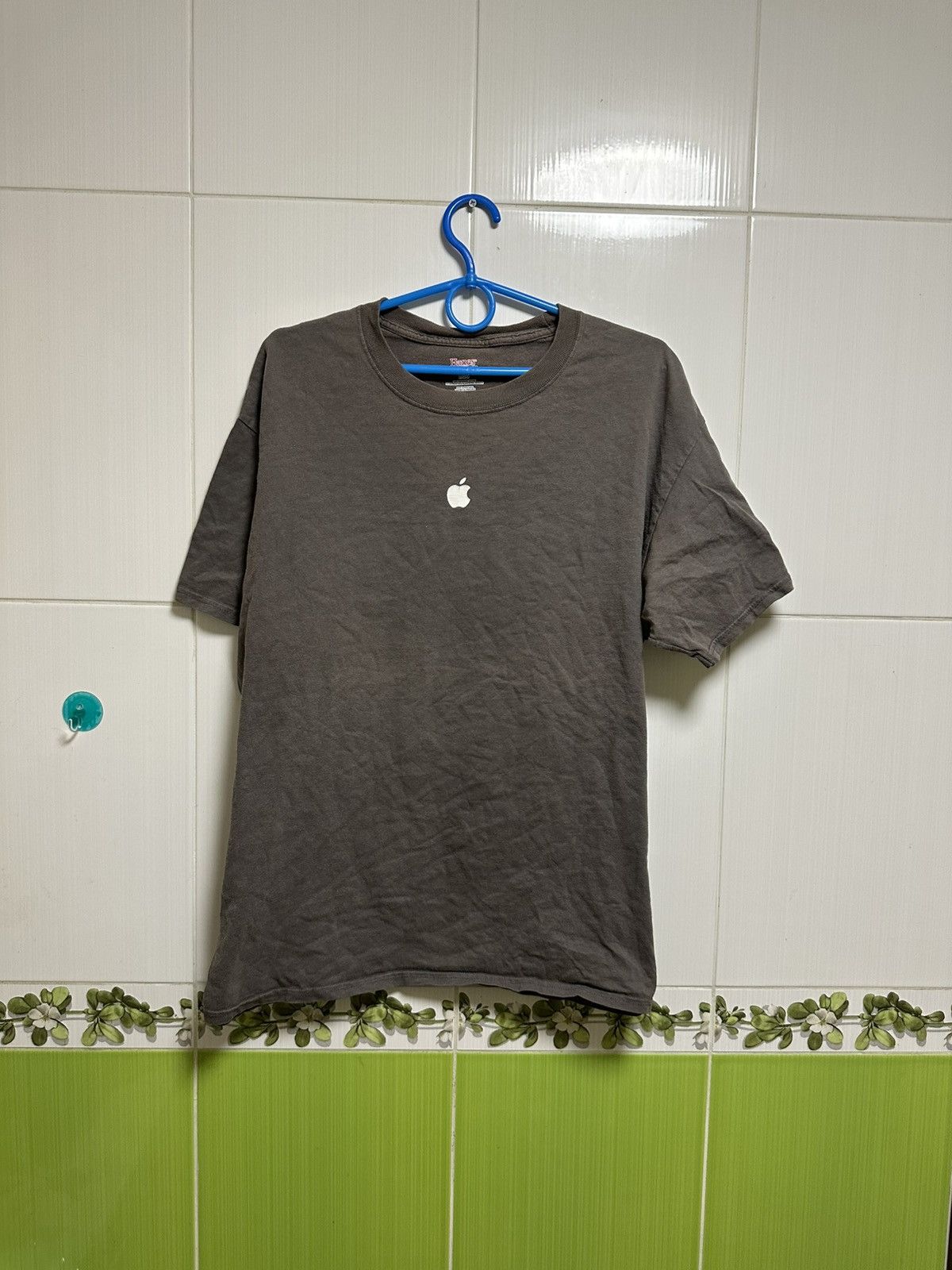 Apple × Vintage Apple Computer Logo Short Sleeve T-Shirt Size L Hanes Beefy Size US L / EU 52-54 / 3 - 1 Thumbnail