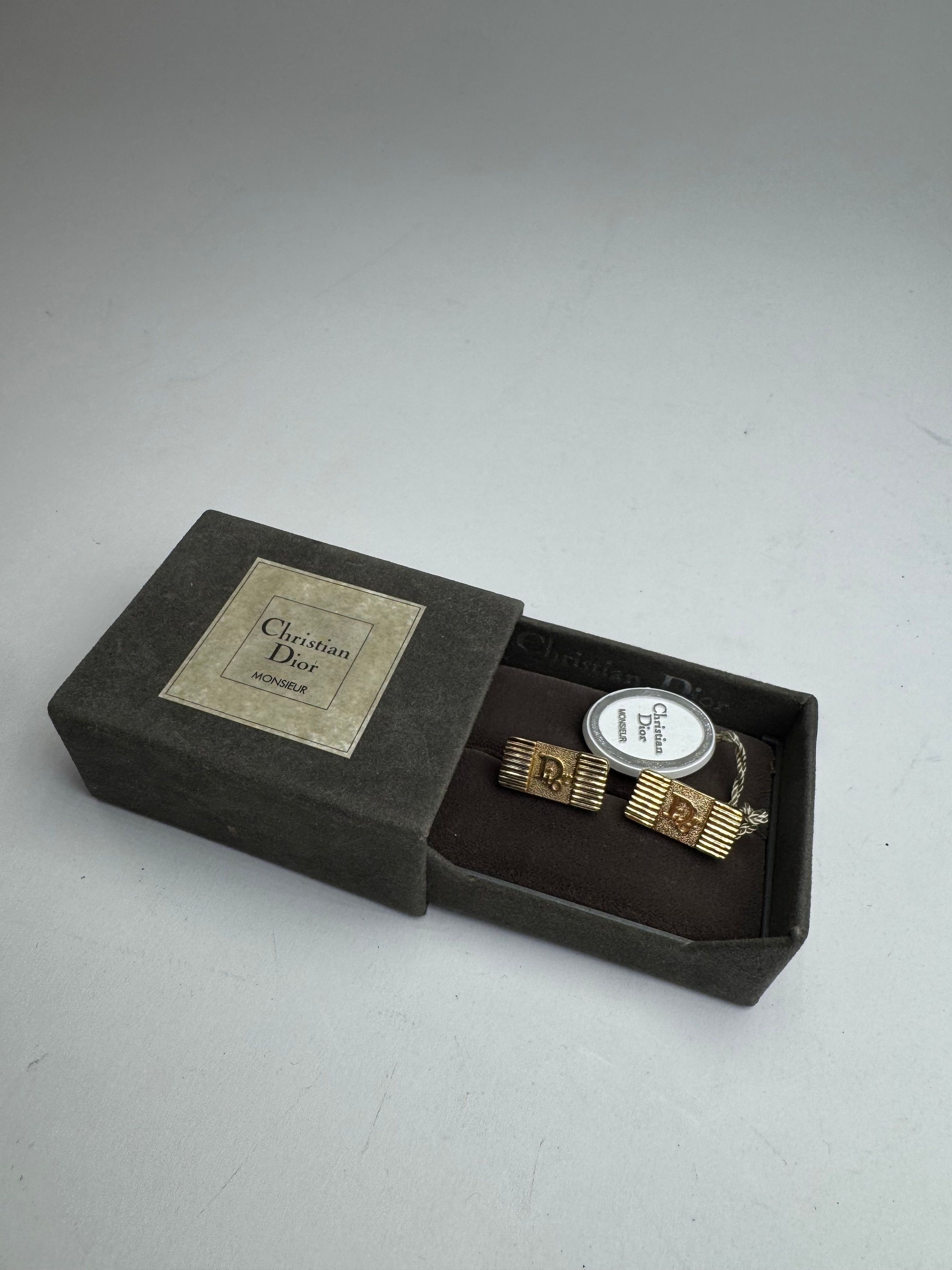 Dior Vintage Steel Hander-chiefs Silver Gold Size ONE SIZE - 1 Thumbnail