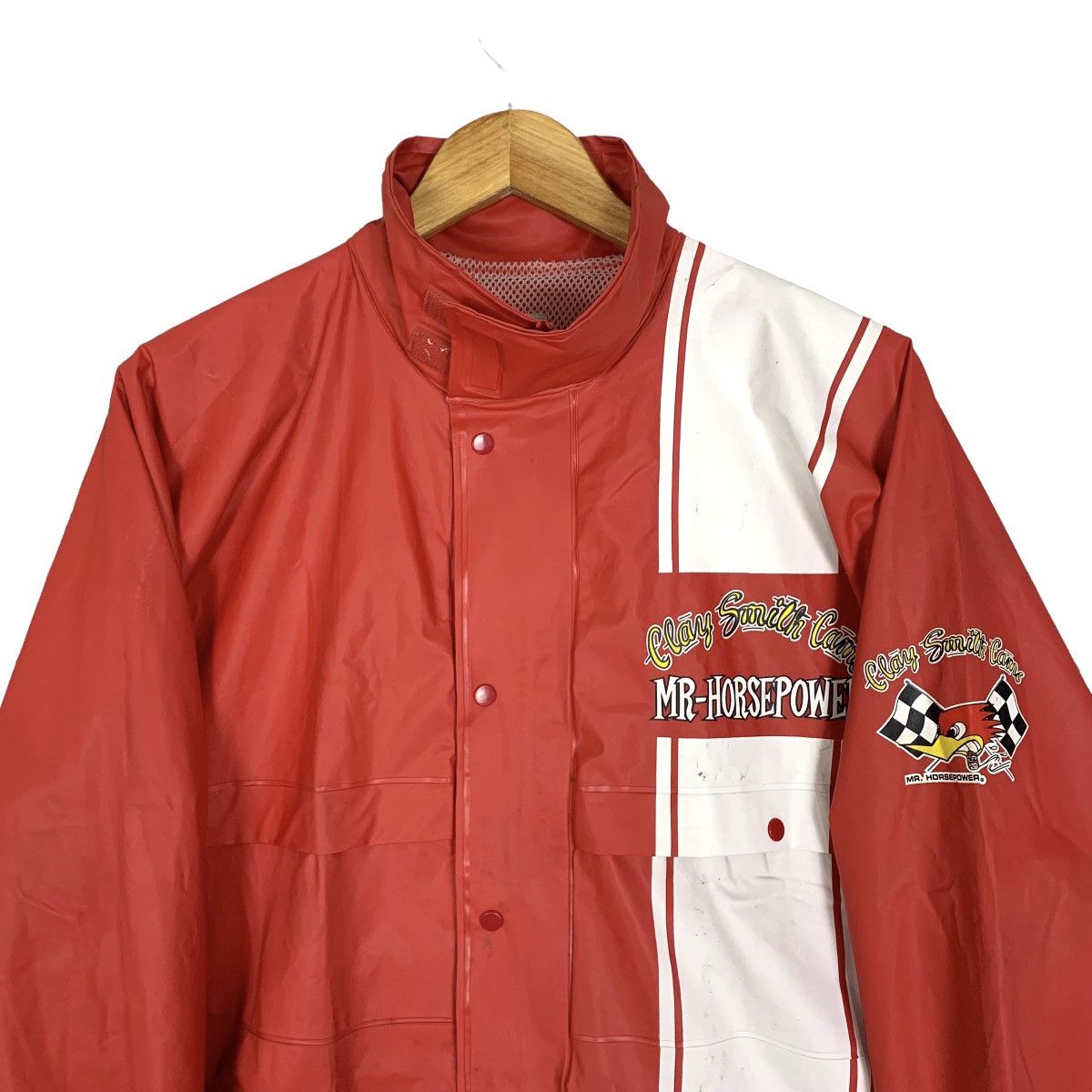 Sports Specialties Vintage 90s Clay Smith Cams Mr Horsepower Windbreaker Jacket Size US S / EU 44-46 / 1 - 3 Thumbnail