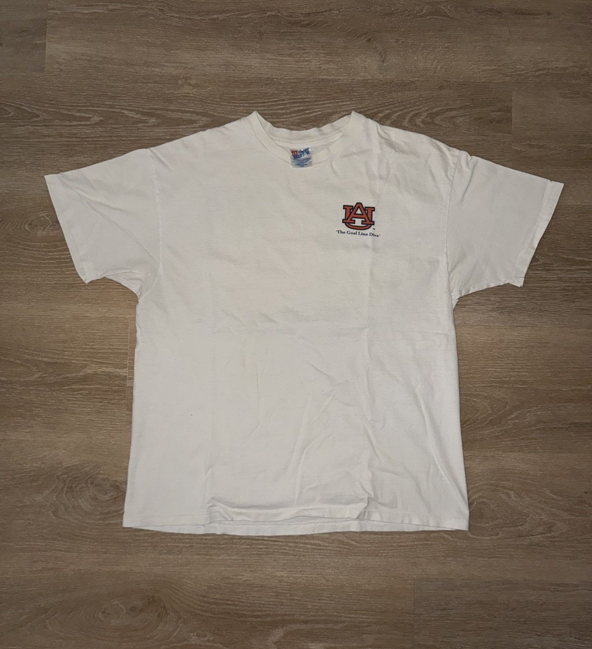 Hanes Vintage Auburn Tigers Goal Line Dive Bo Jackson Photo Shirt Size US XL / EU 56 / 4 - 1 Thumbnail